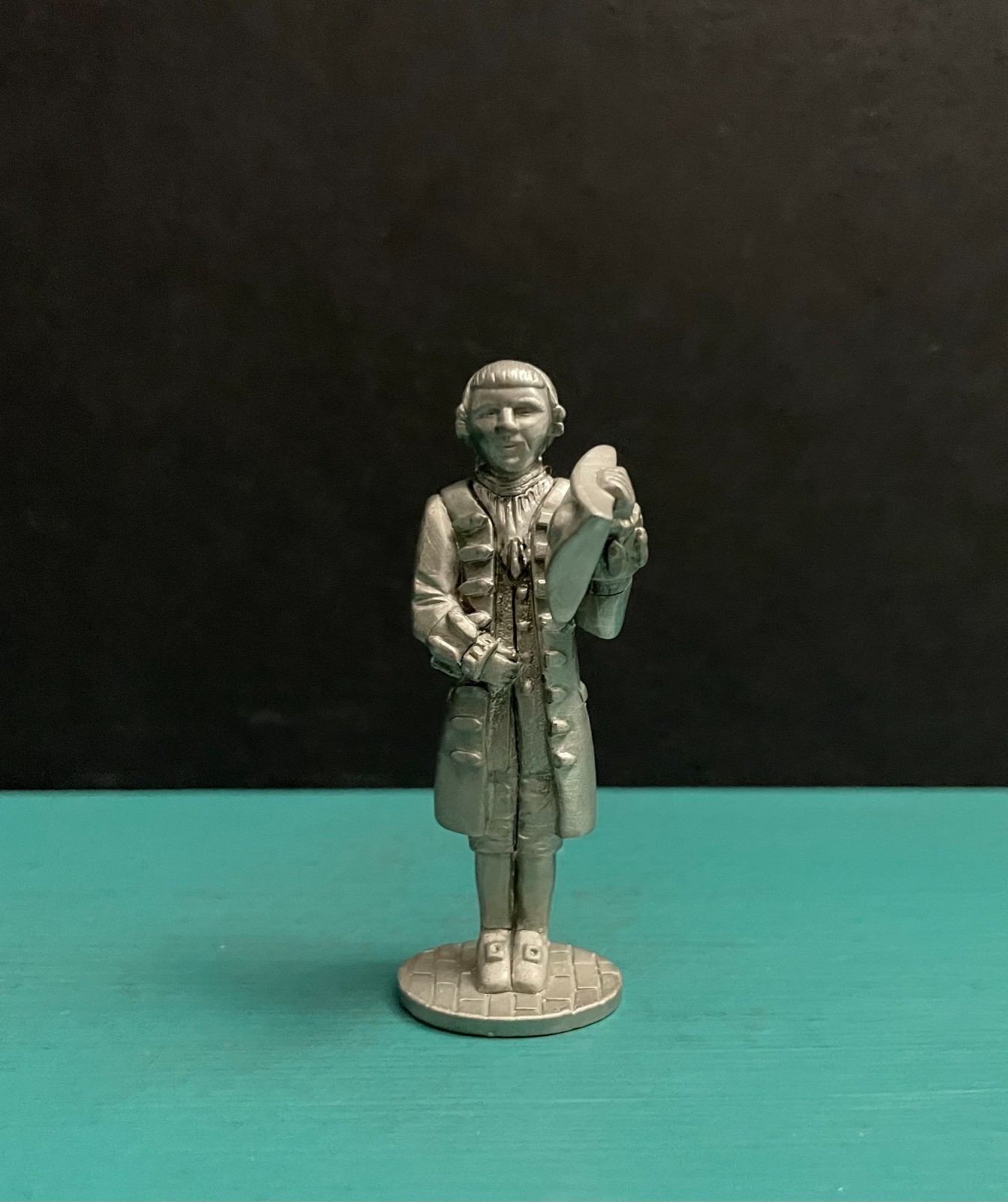 Pewter Colonial George Washington Commander Revolutionary War Mini Art Figurine