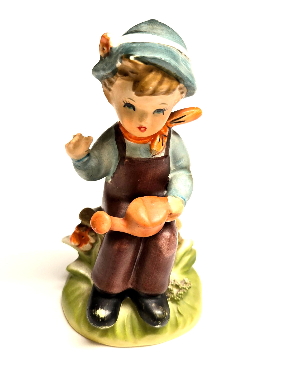 Erich Stauffer Vintage Hummel Type Figurine Boy Watering Can #8515 Made in Japan