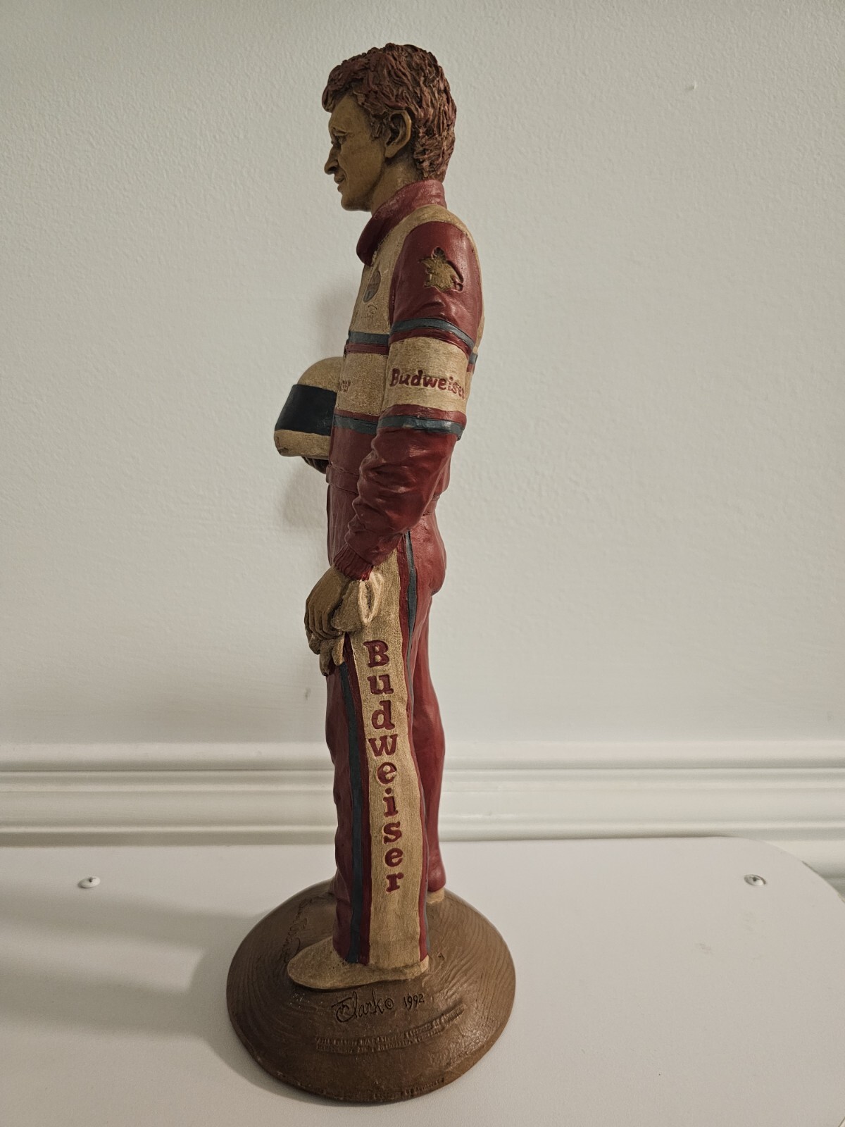 Vintage Tom Clark BILL ELLIOTT Sculpture Figurine Nascar Budweiser