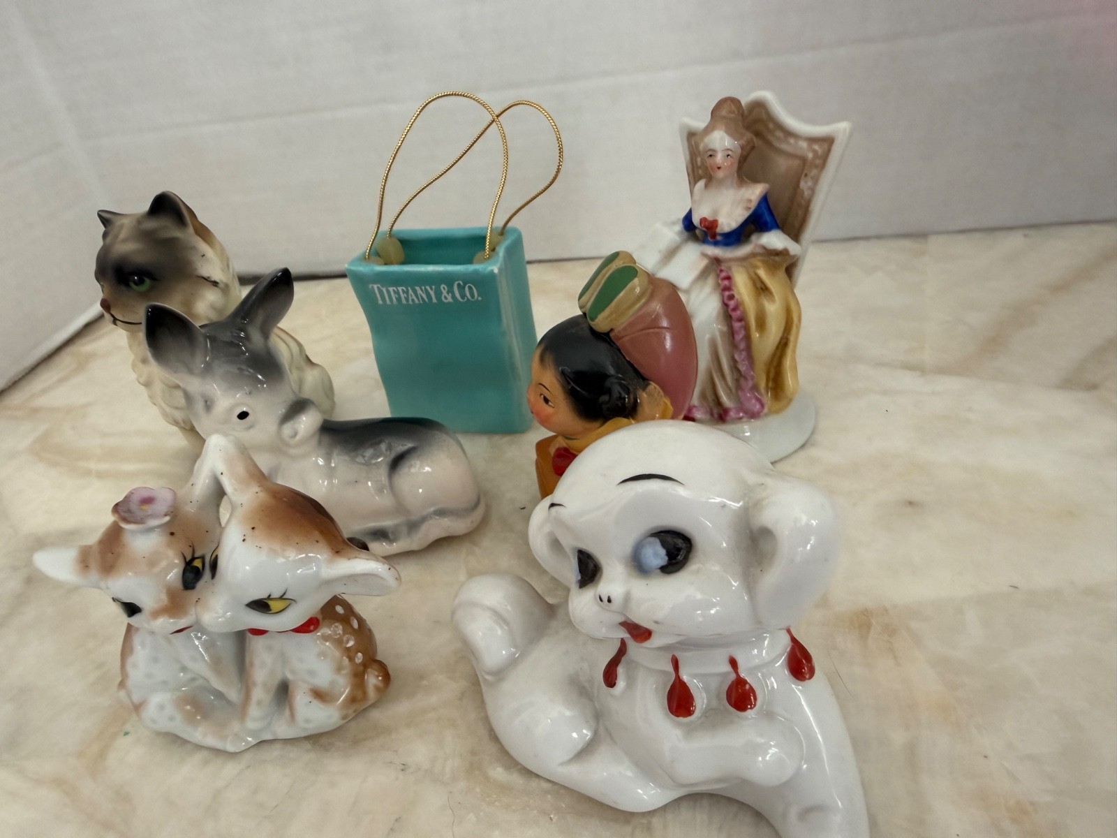 Vintage Porcelain Figurine Lot of 7 Occupied Japan & Japan Assorted Figures