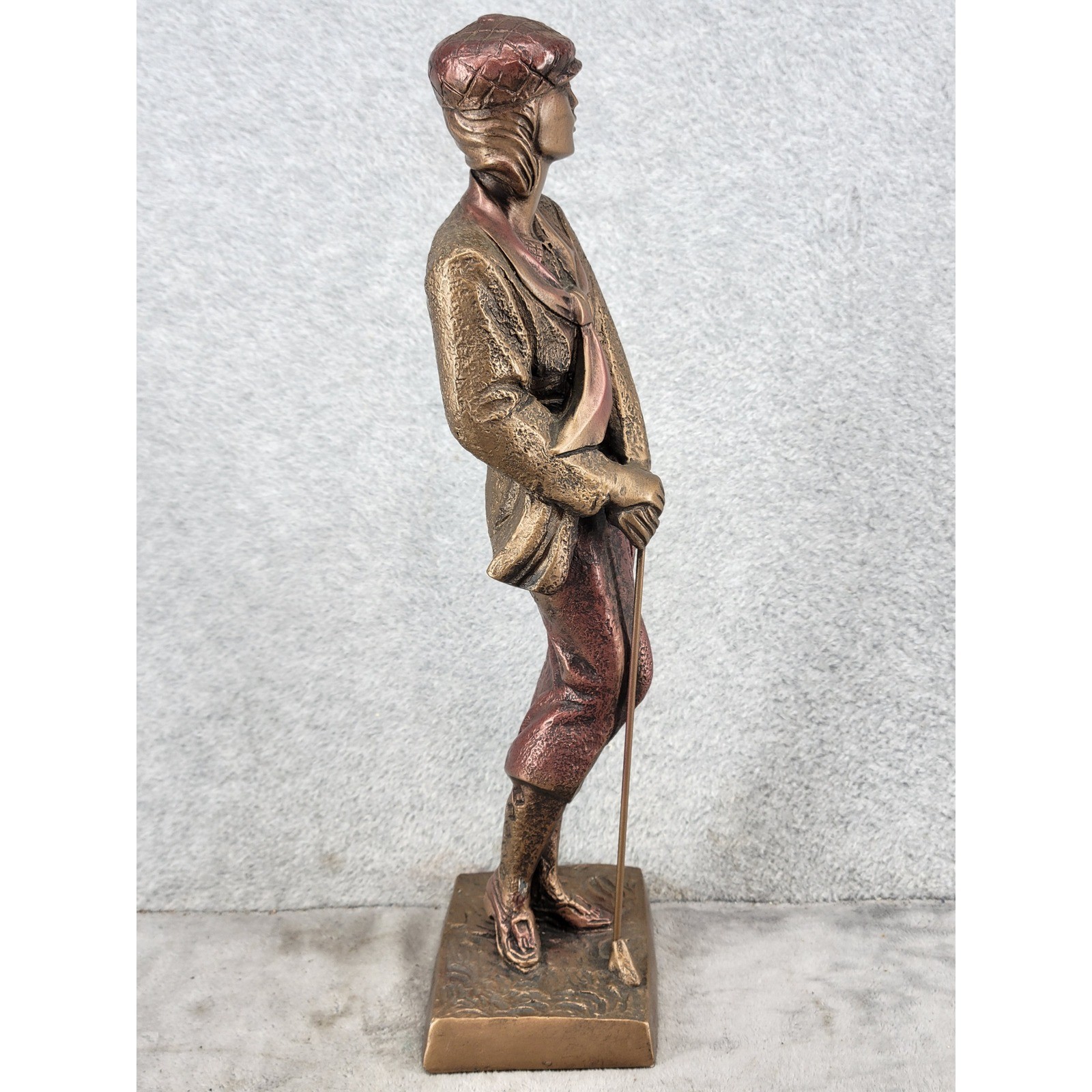 Austin Productions Birdie Female Golfer Statue A Danel 1990 Art Deco Bronze