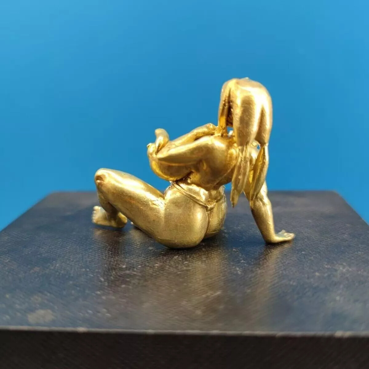 Pure Copper Plump Beauty Lying Posture Sitting Posture Drunk Figurine