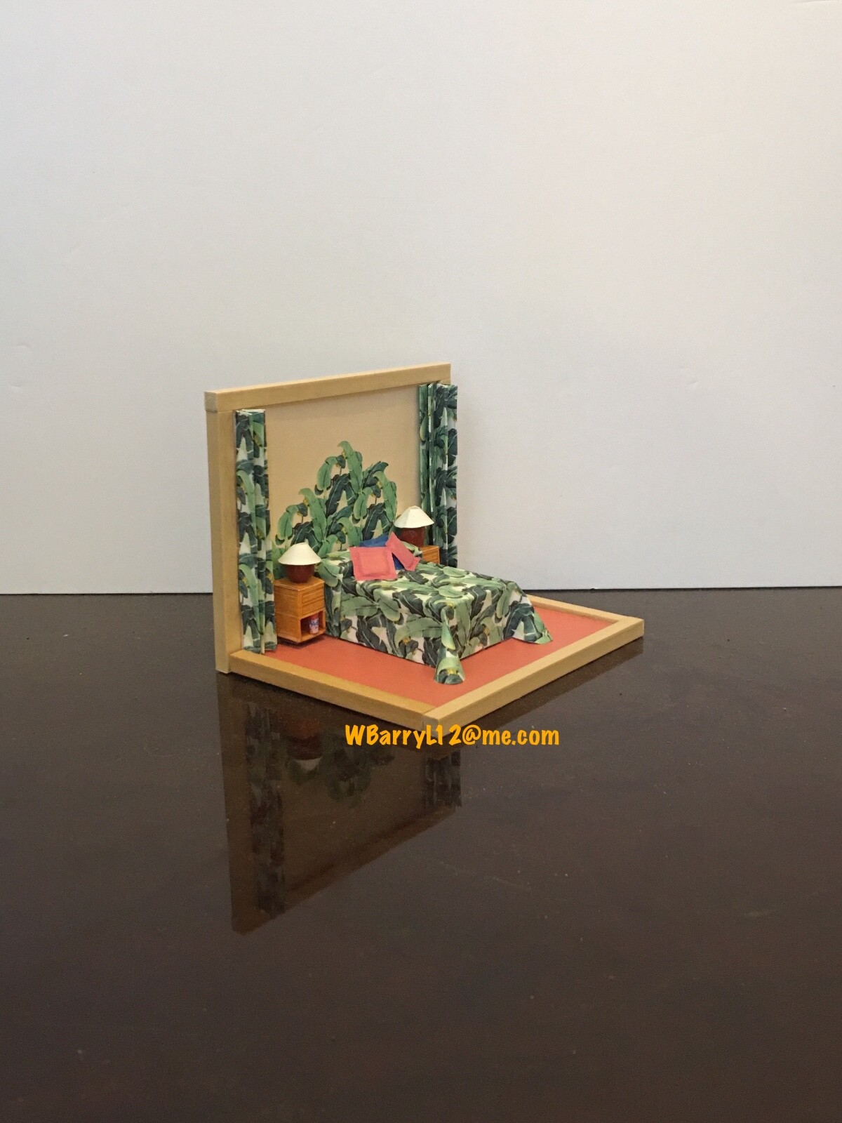 Golden Girls Inspired Hand-Crafted “Blanche’s Boudoir” Miniature Bedroom Set