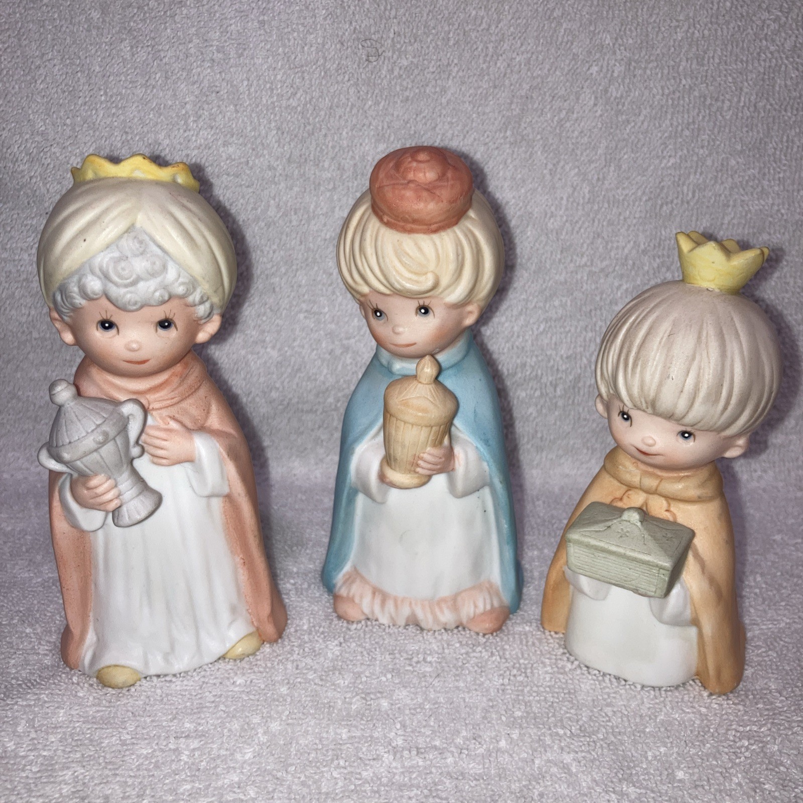 HOMCO Vintage Three Wise Men Kings Nativity Set Figures Set of 3 #5503 Christmas