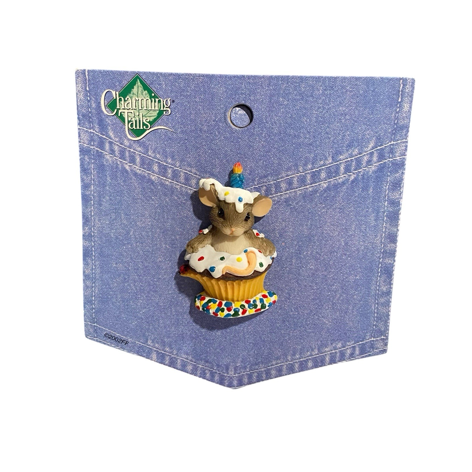 Charming Tails HAPPY BIRTHDAY CUPCAKE LAPEL PIN MOUSE DEAN GRIFF