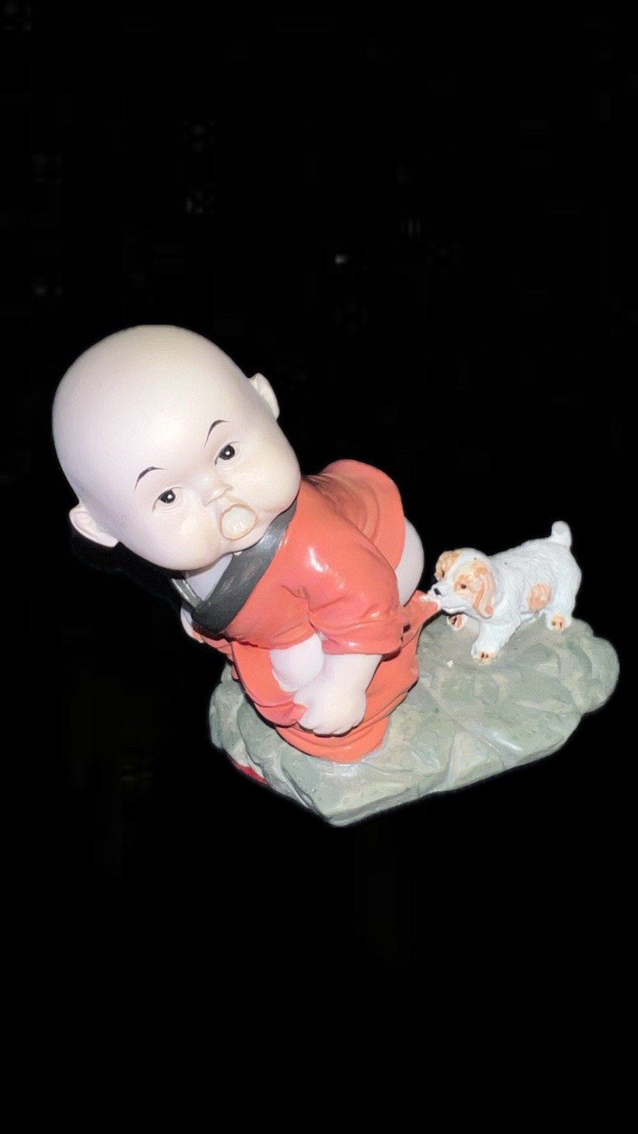 Little Monk Baby Porcelain Figurine – Vintage – Collectible