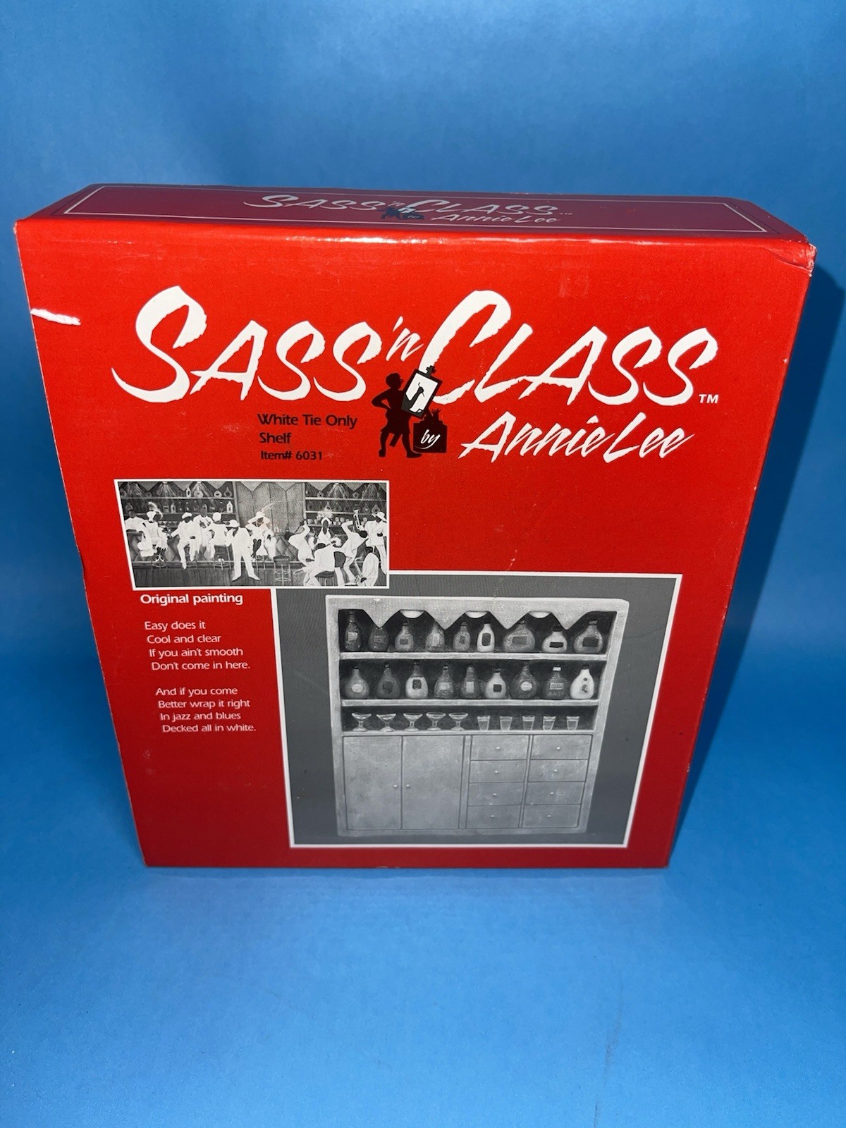 Annie Lee Sass ’n Class White Tie Only Shelf Figurine 6031 w/ Box Collectible