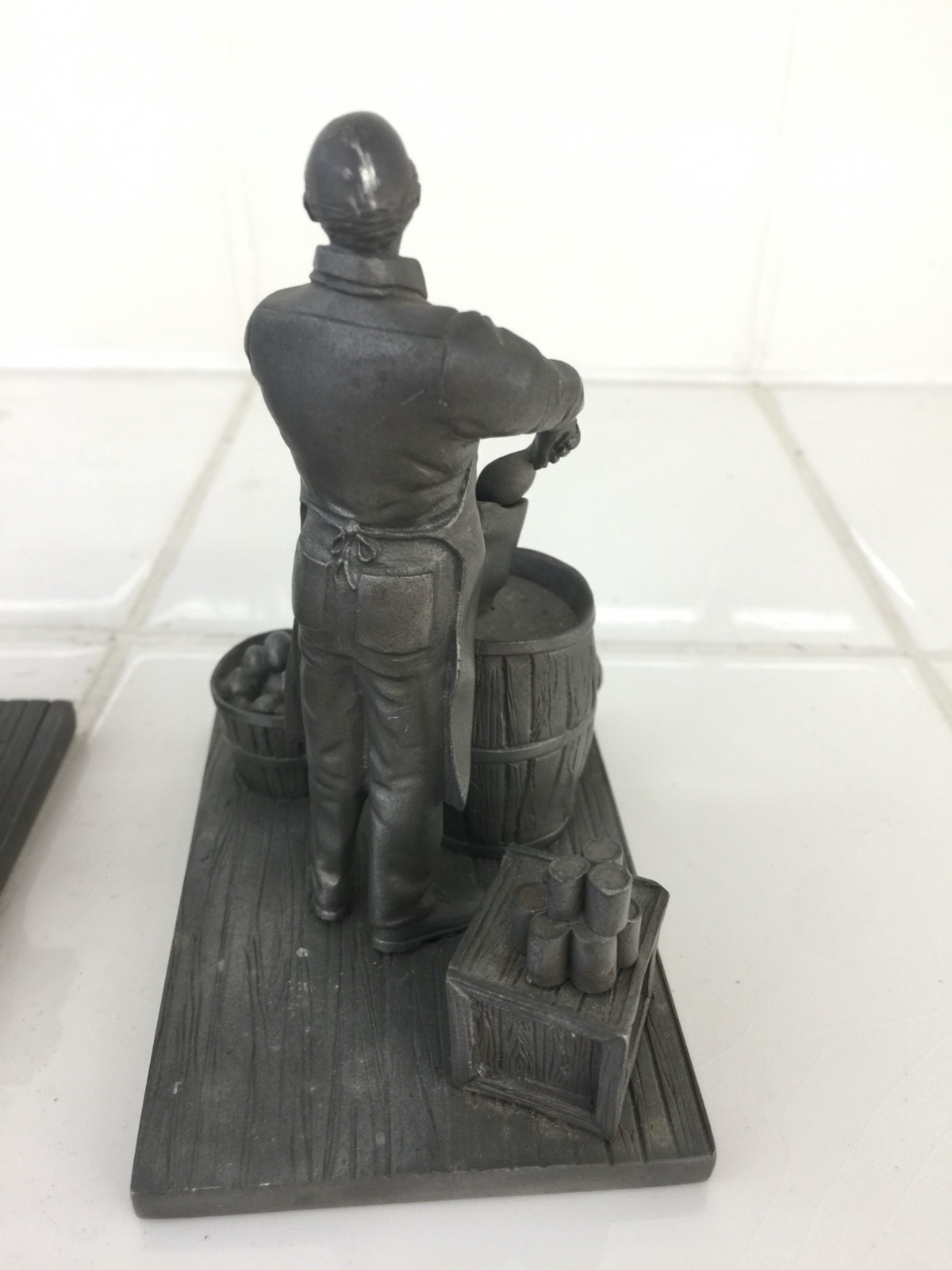 Lot of 3 FRANKLIN MINT 1977 FINE PEWTER SCULPTURE RON HINOTE
