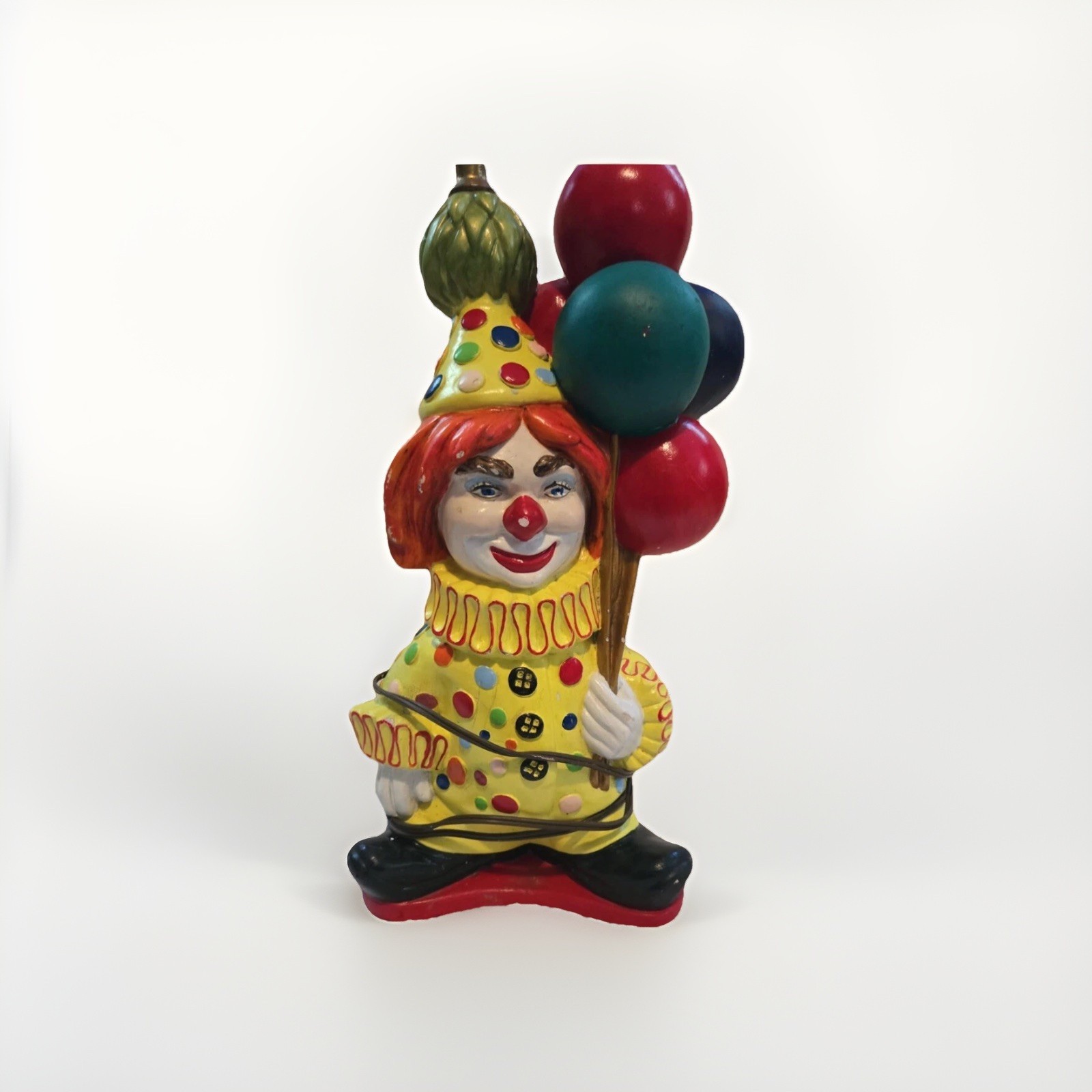 TUSCANY CHICAGO STUDIOS LAMP STATUE CHALKWARE PLASTER 16 INCHES TALL 1976, RARE