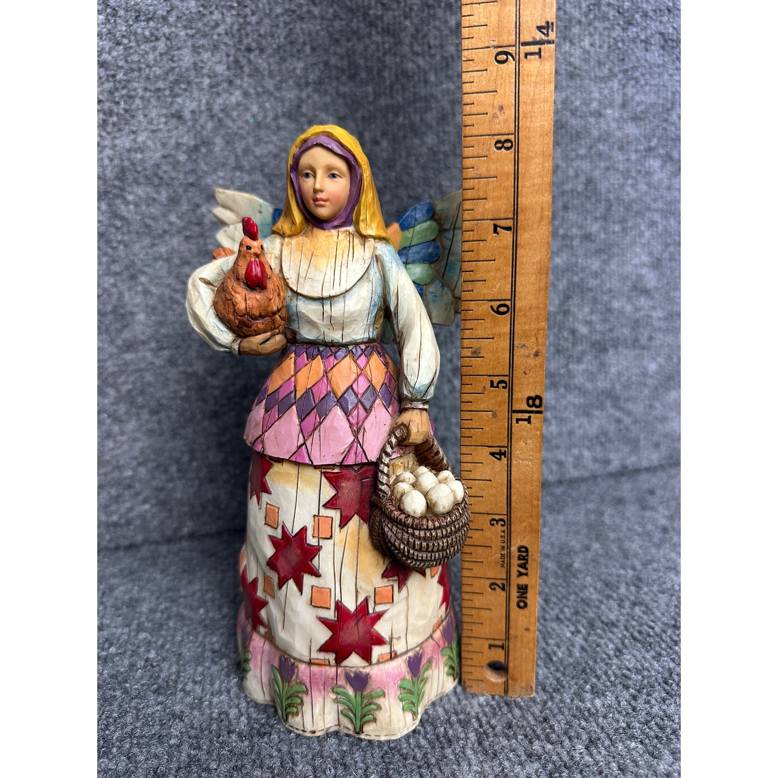 Vintage Heartwood Creek Angel of Faithfulness Jim Shore Christian Americana 8”