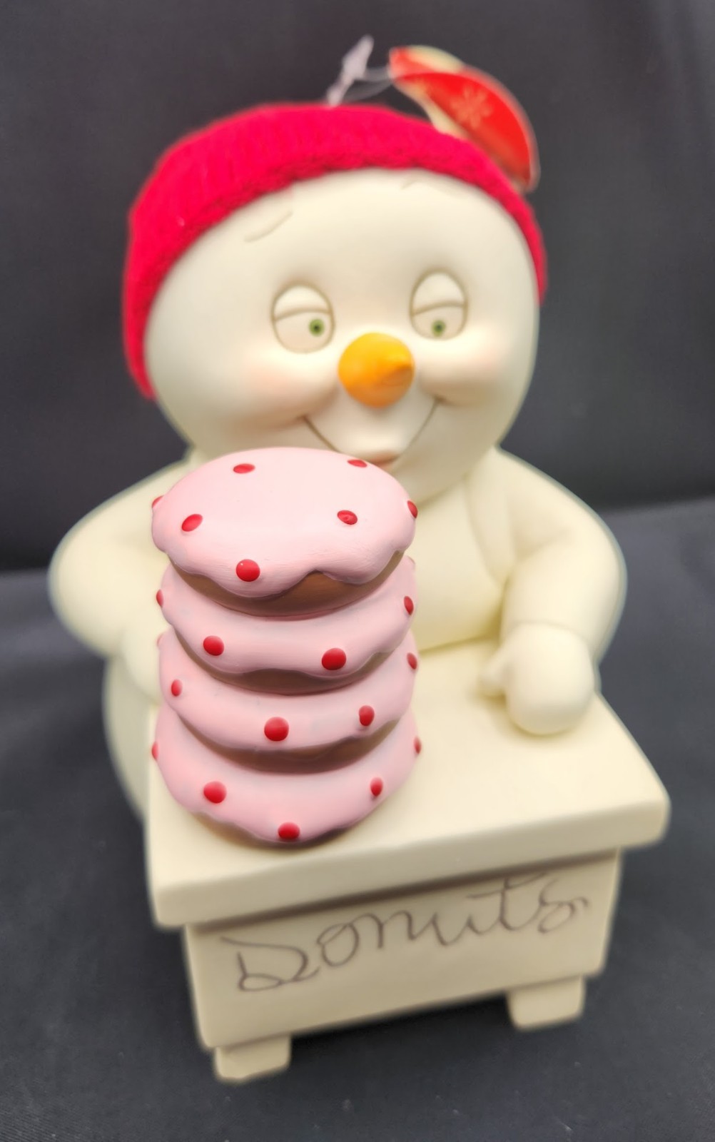 Snowpinions Dept 56 Valentines Donuts Please Kristi Jensen Pierro Enesco 6.75″