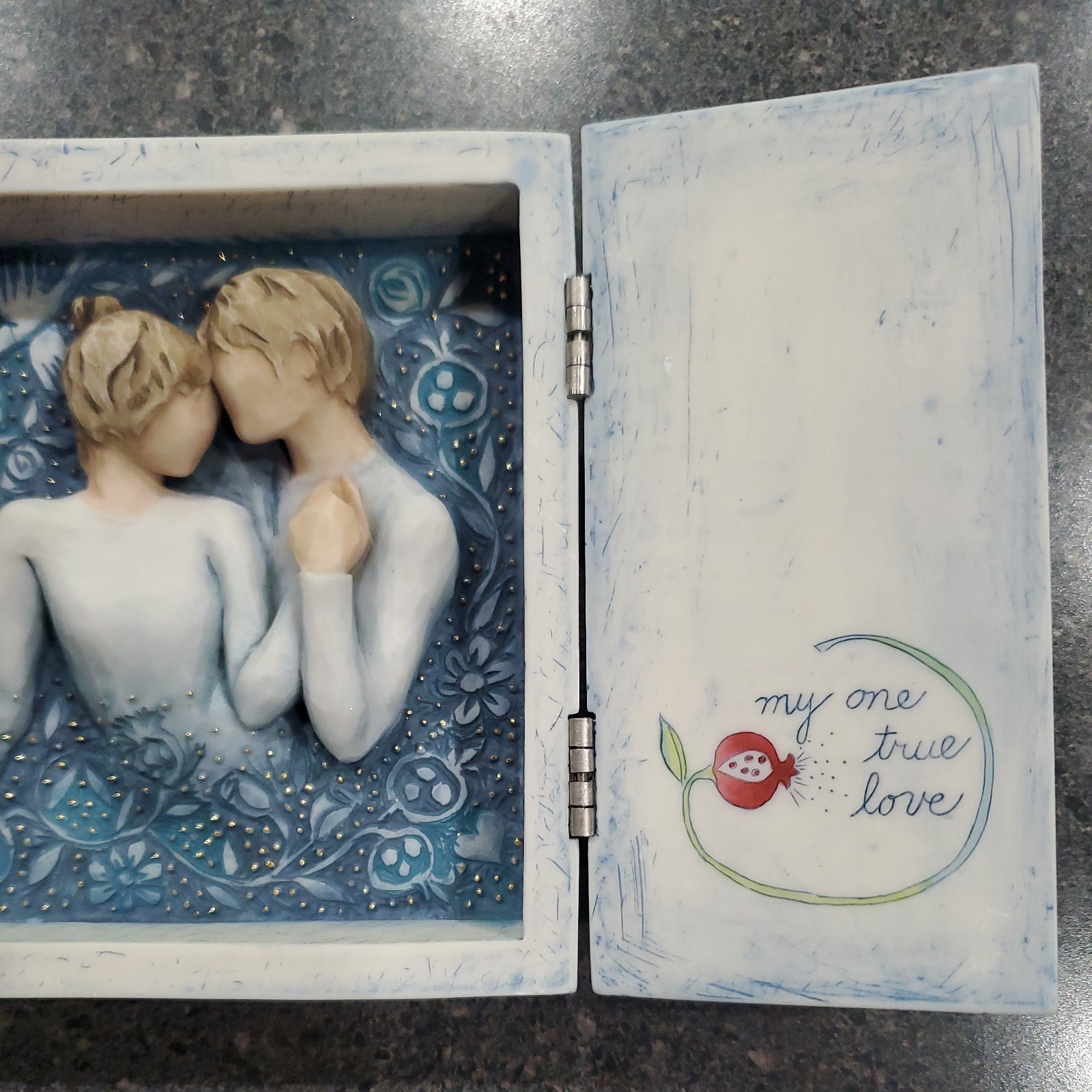 Willow Tree Signature Wedding Duet Our Love Song Triptych Hinged Box