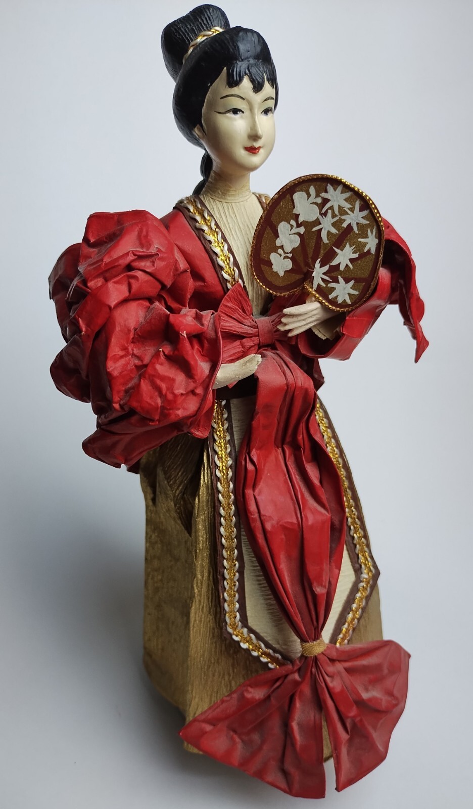 Rare Unique Traditional Asian Woman Design Art Paper Mache Sculpture Philippines
