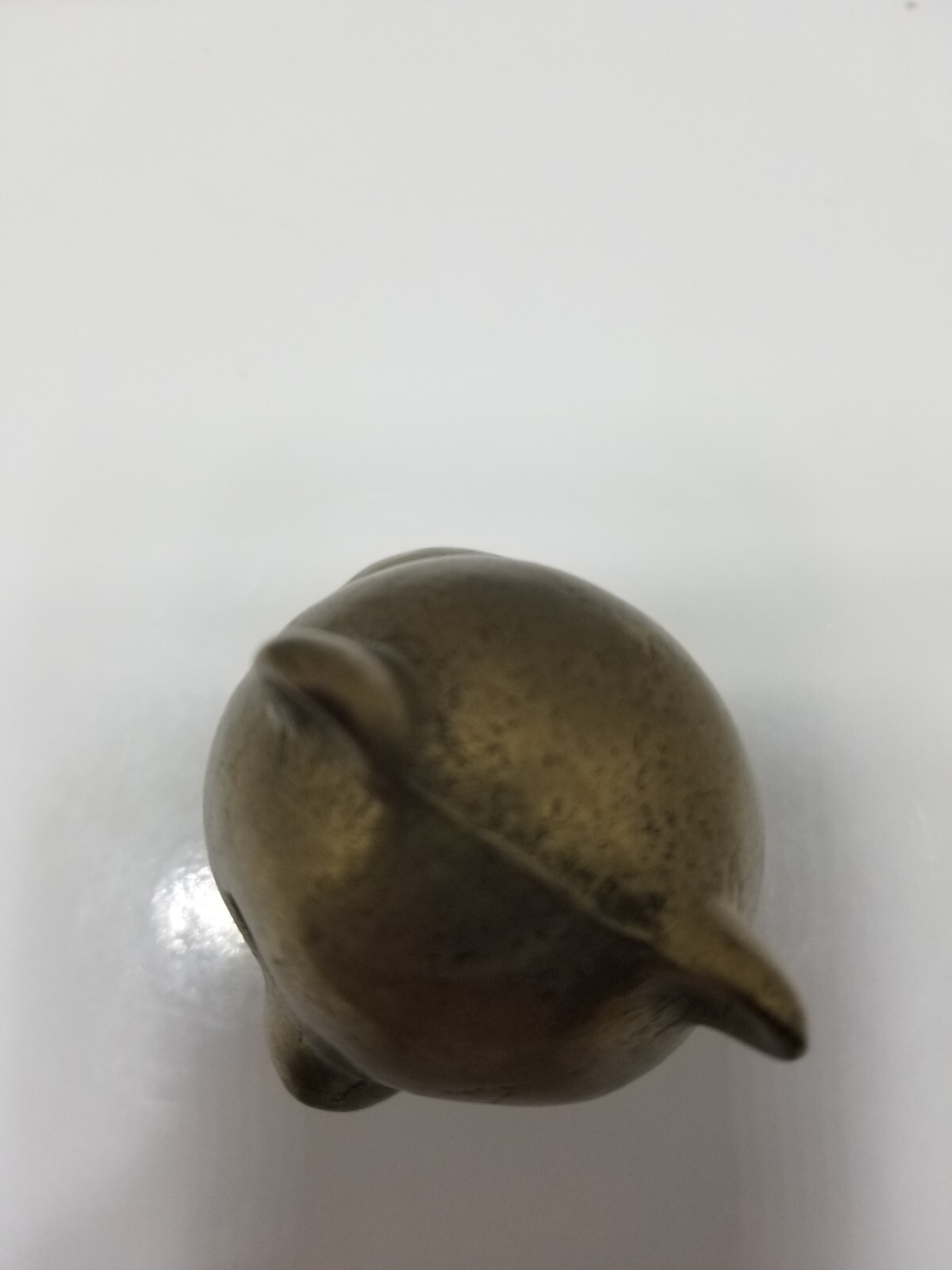 Vintage Brass Panda Bear Garanted Massiv Messing Lacared Figurine Paperweight 3″