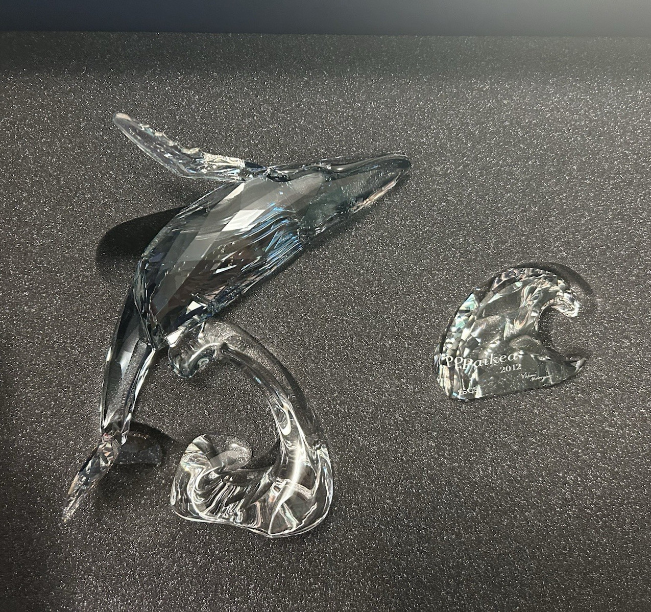 Swarovski SCS Annual Edition 2012 Paikea Whale Figurine Clear Crystal Boxed