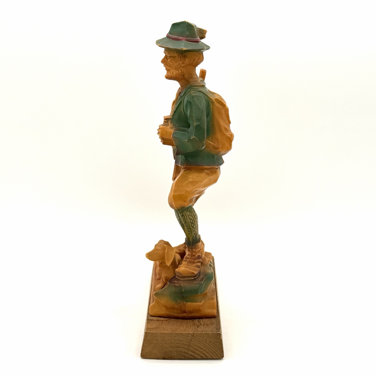 Ges Geschützt Black Forest Germany Figurine Hunter With Rifle And Dachshund Dog