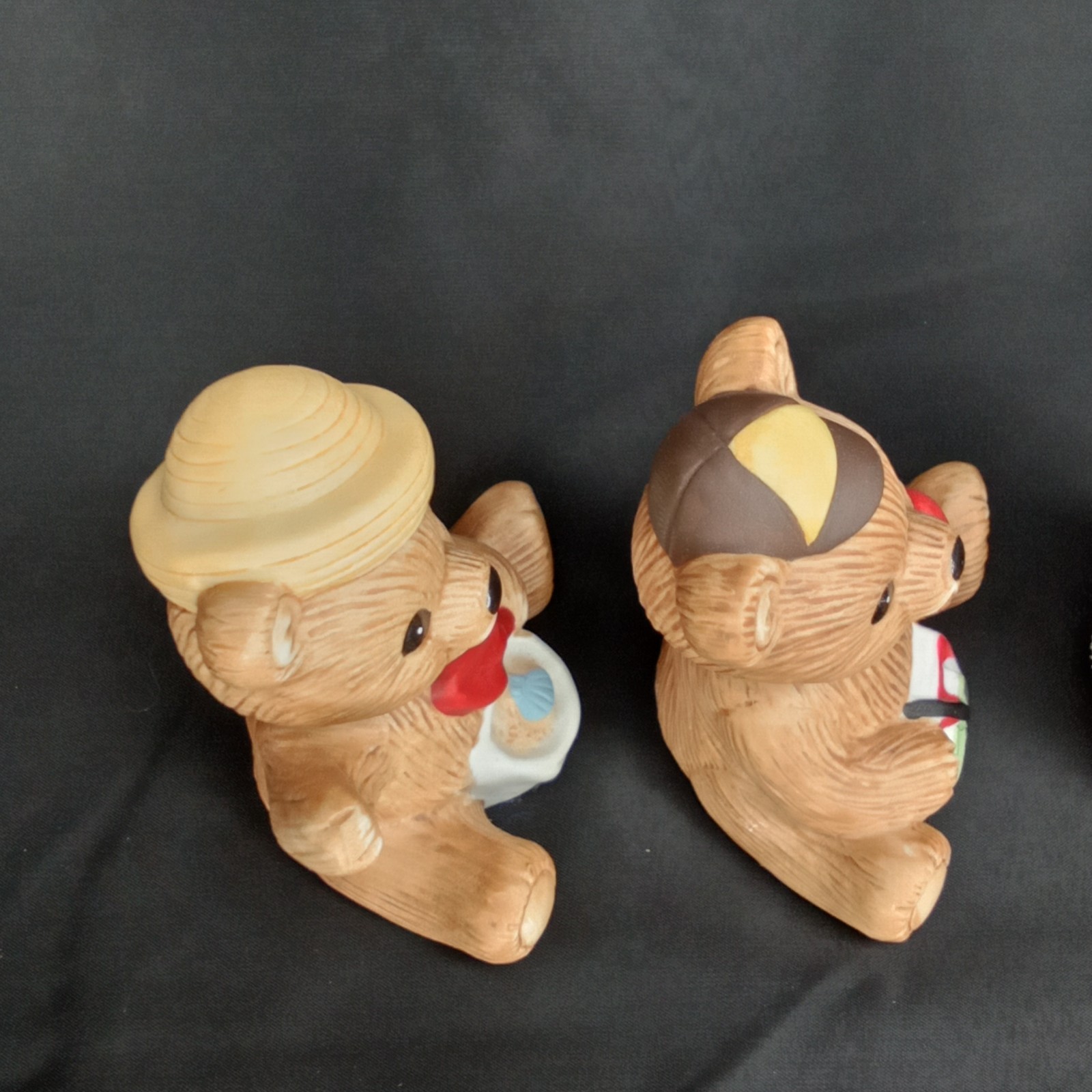 Vintage 1980s Home Interiors HomCo Teddy Bear Figurine Set Of 4