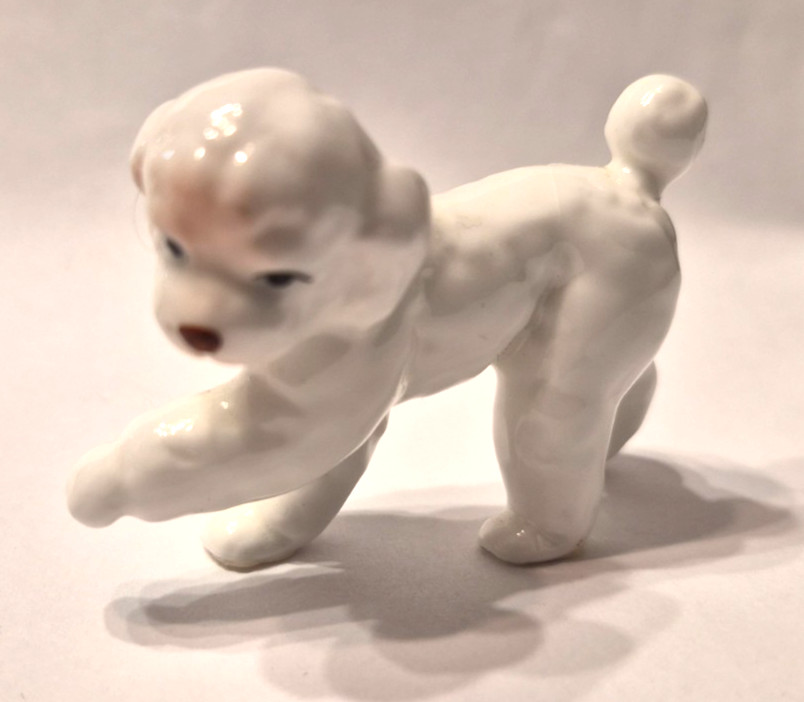 Vtg China Porcelain Miniature Figurine Dog Hagen Renaker Bichon Frise Poodle