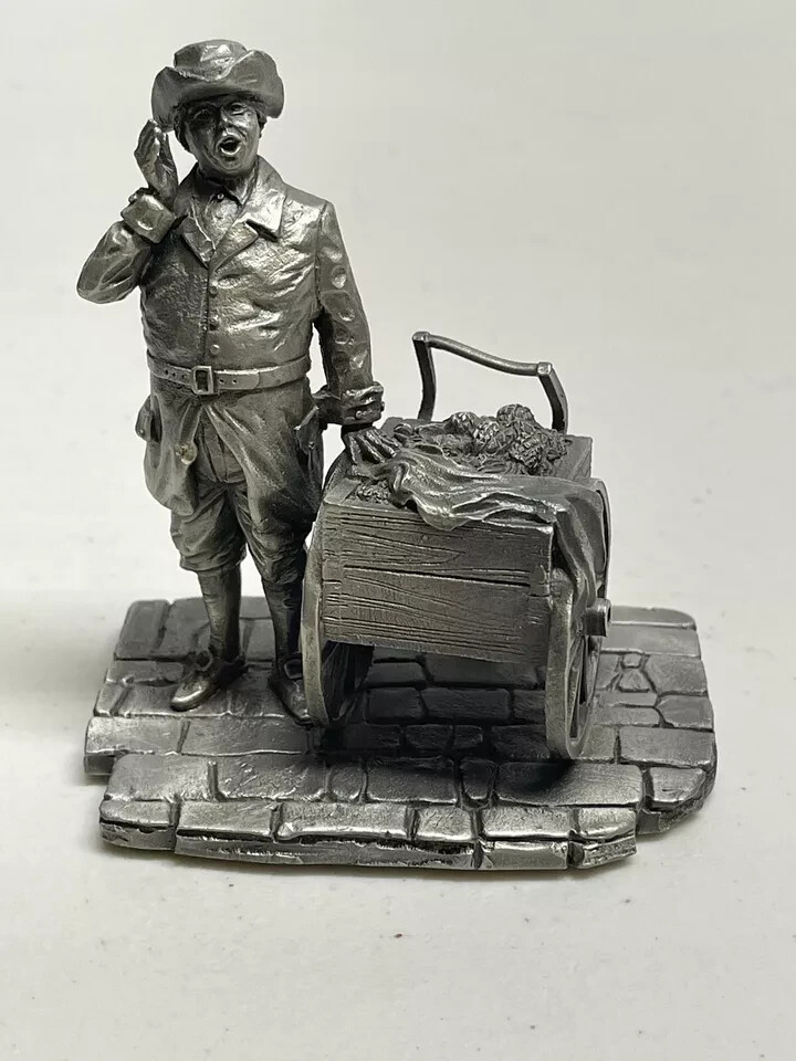 Ron Hinote Pewter Pineapple Man – Franklin Mint Colonial Peddler Series 1980