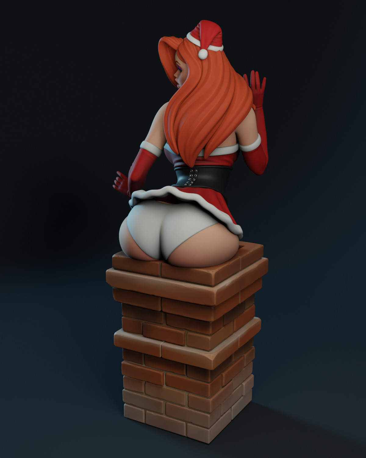 Texelion Santa Pin Up Jessica Rabbit, Velma, 2B, Elastagirl Unassembled 30 CM
