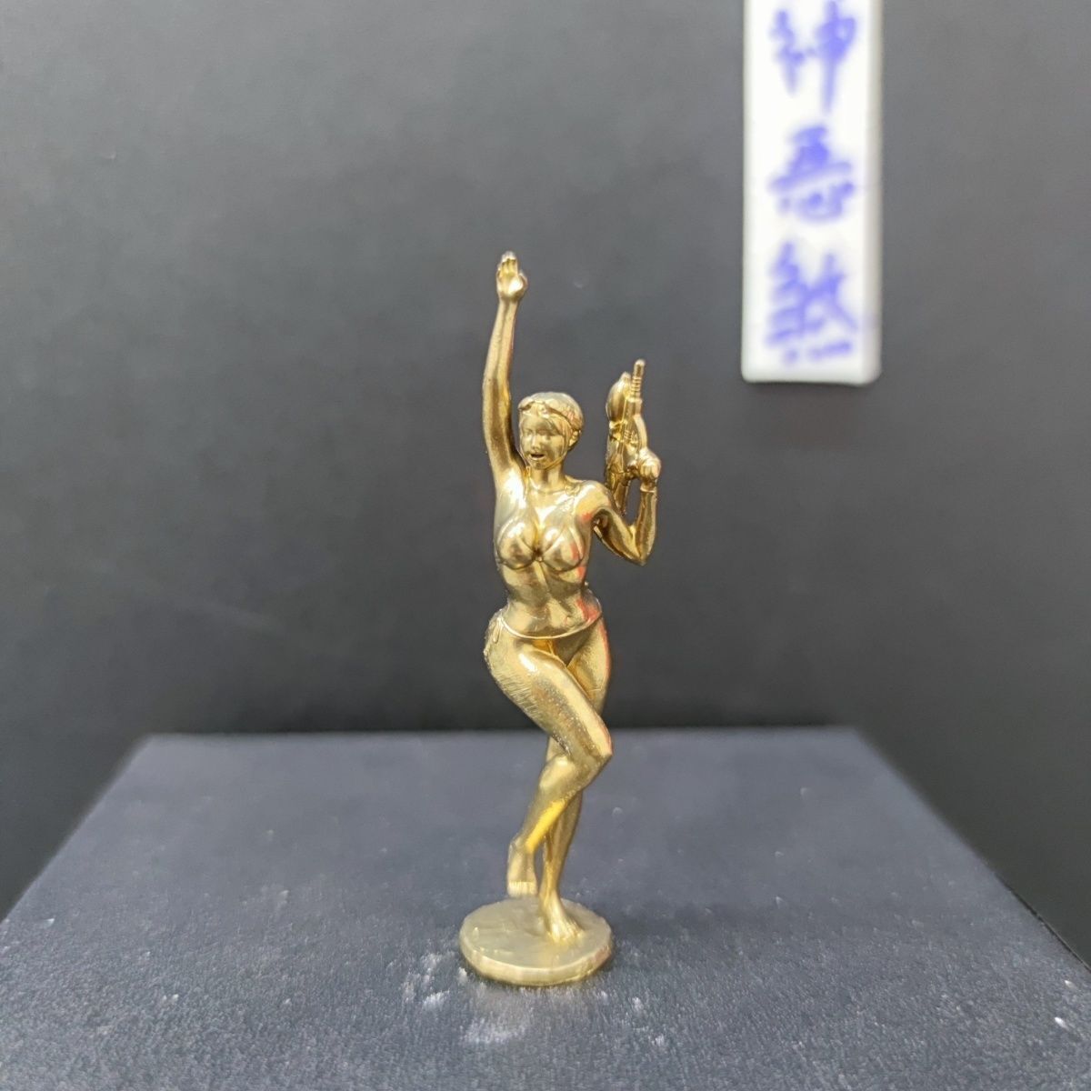 Pure Copper Sexy Long Braids Armed Three-point Beauty Ornament Model