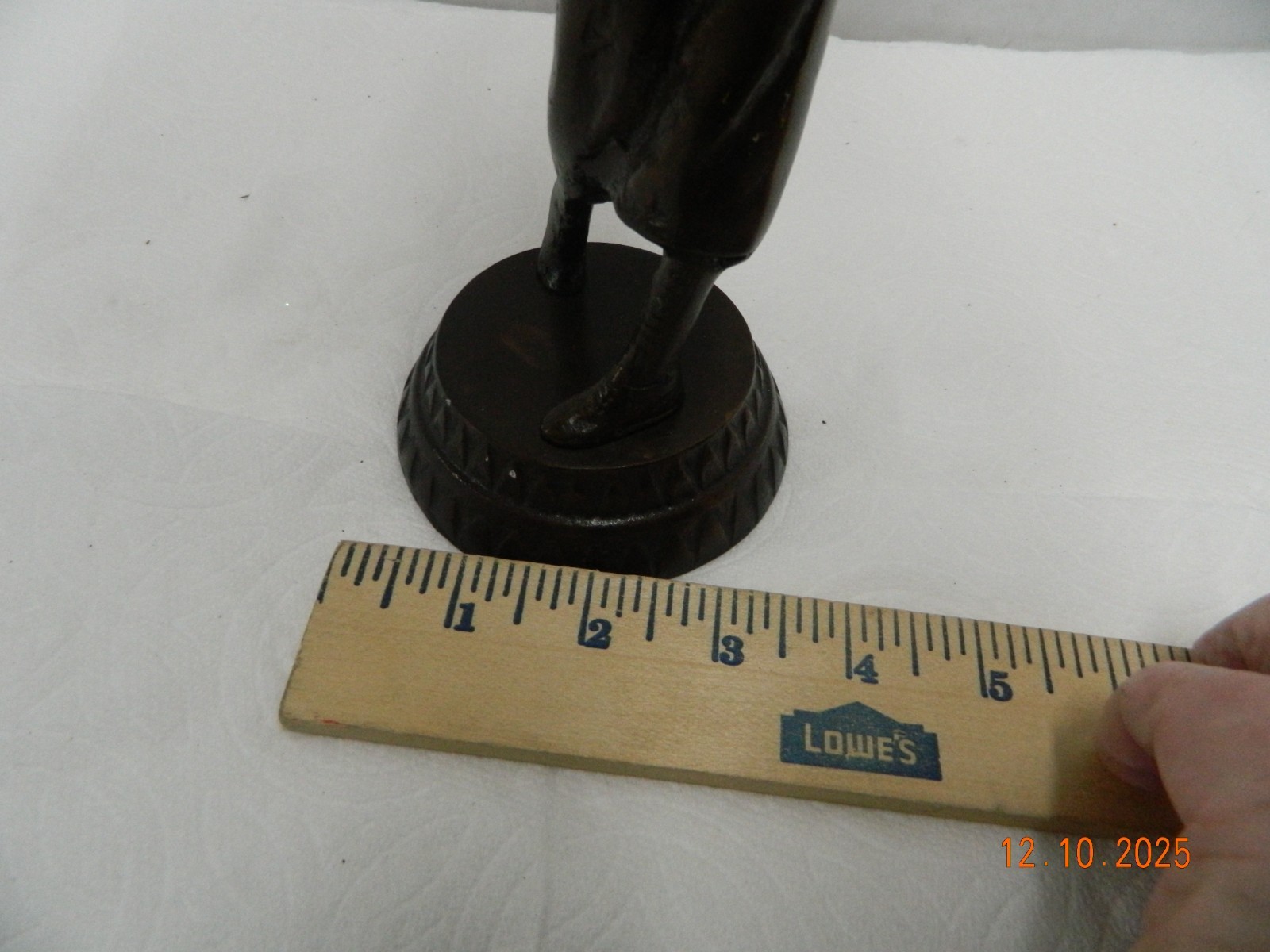 BRONZE ATHLETE PLAY GOLF MAN BRONZE SCULPTURE STATUE FIGURINE FIGURE 9 1/2”