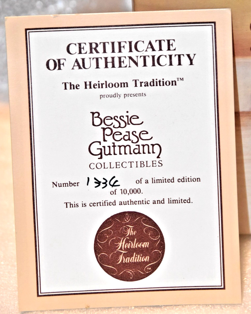 Bessie Pease Gutmann “IN DISGRACE” Figurine 1985 Heirloom Tradition No.1334*/