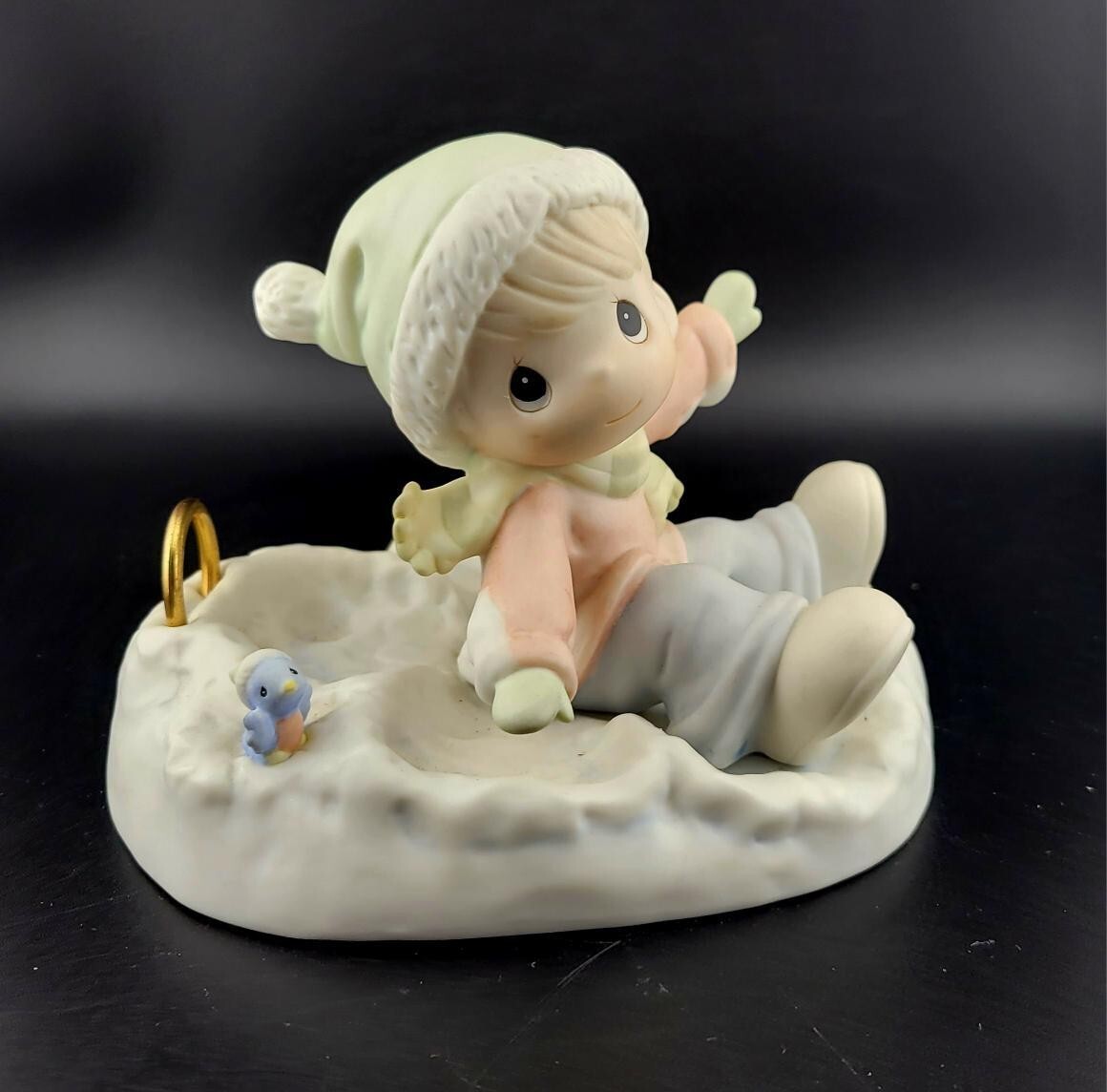 Precious Moments 1996 Angels On Earth Porcelain Figurine Enesco Snow Angels