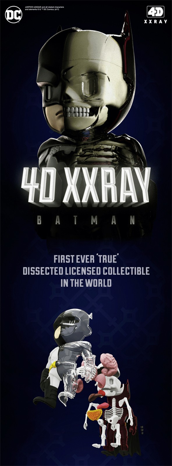 4D XXRAY Mighty Jaxx Batman Limited Ver. ABS Fashion Figure 24cm New In Stock