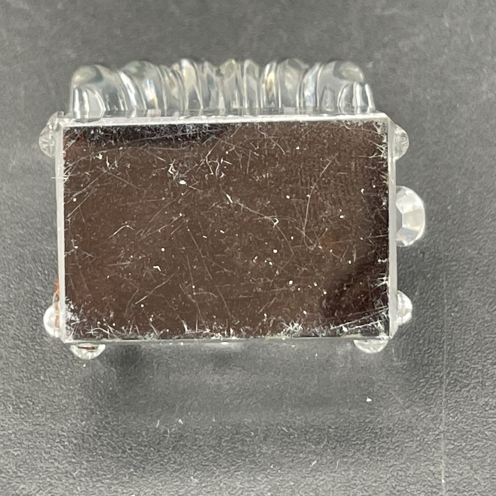 IRIS ARC Crystal Treasure Chest Figurine, Vintage Excellent Condition