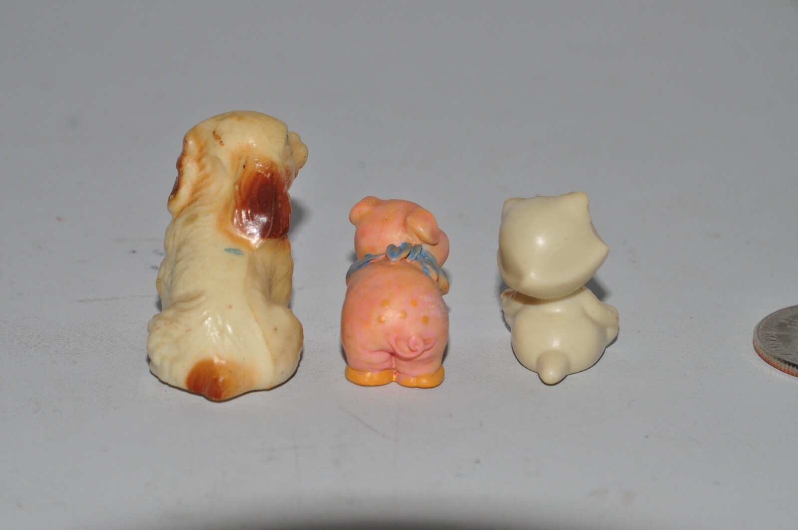 DOG Cat Pig PVC Toy FIGURINES SO CUTE HONG KONG