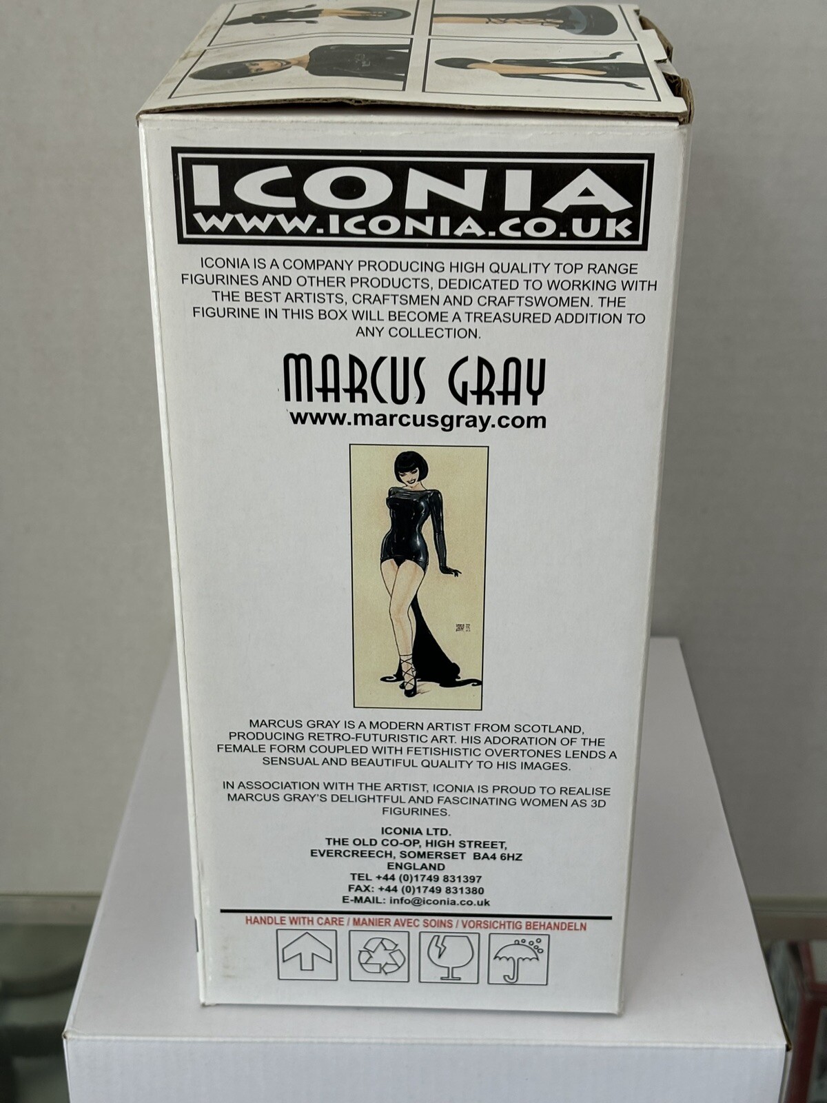 Black Polish Iconia Marcus Gray Statue Adult Collectible Explicit Rare HTF New