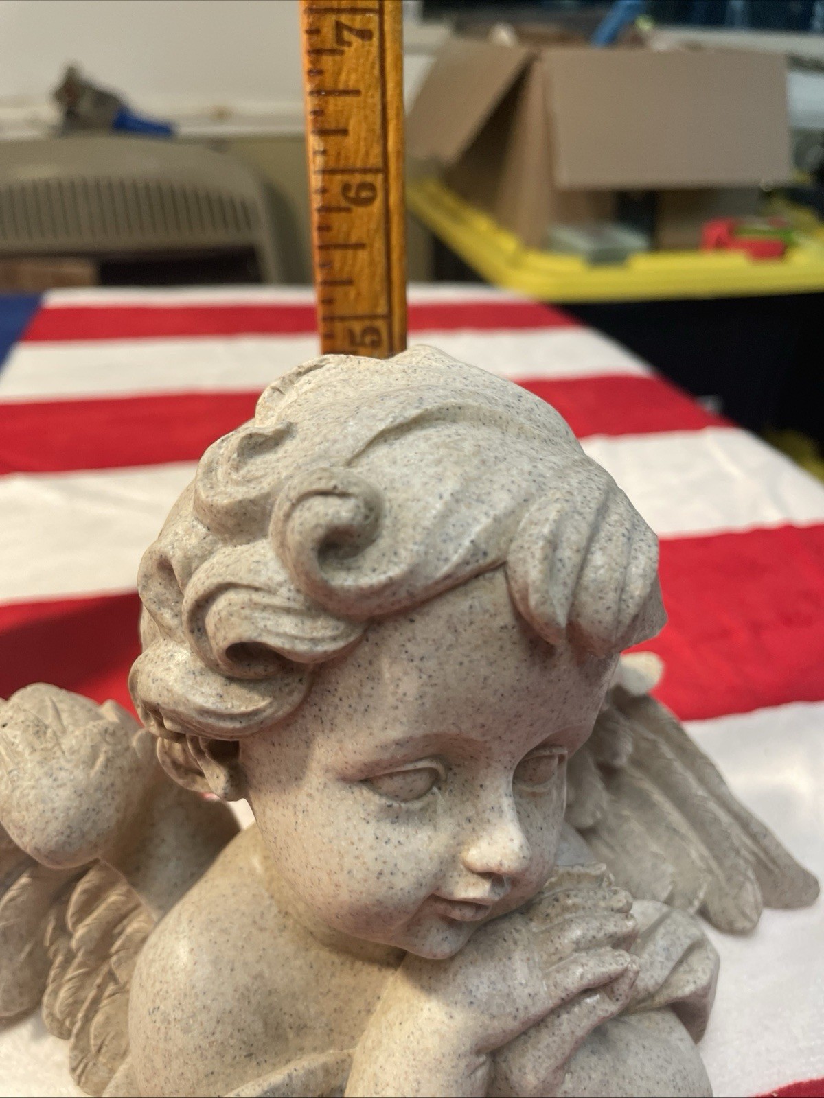 Lot Of 2 Resin Baby Angels Sitting Cherubs 5 Inches A++