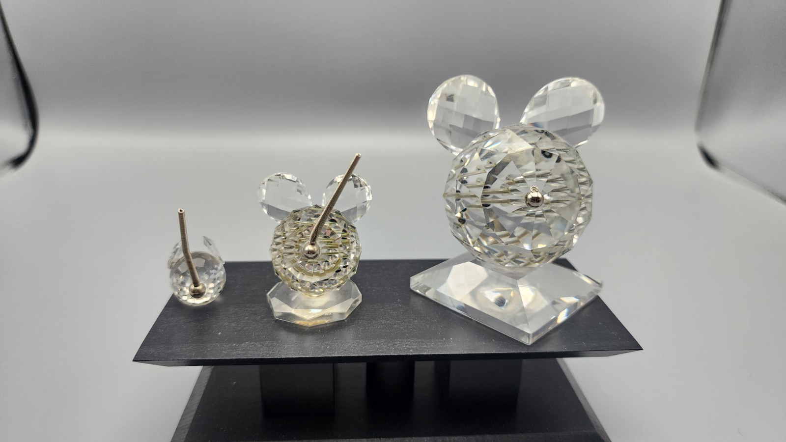 Lot of 3 SWAROVSKI Crystal Mice – Large Medium Small 7631 7655