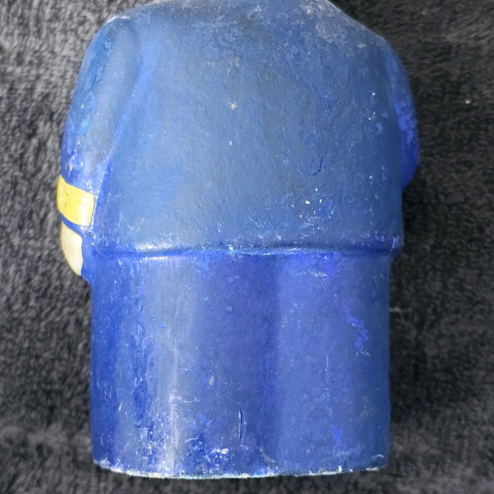 Vintage 1950s Paper-Mâché Bobblehead Nodder Ship Captain Figurine Holding Pipe