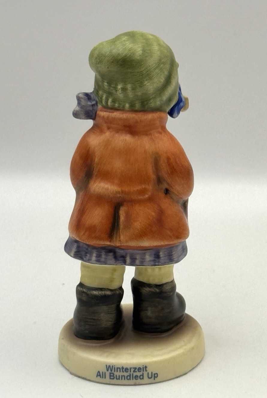Goebel Hummel Scape Winter Magic 2004 & All Bundled Up Hummel Figurine 2221