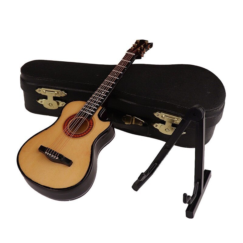 Mini Classical Guitar Wooden Spot goods Model Musical Instrument Decoration