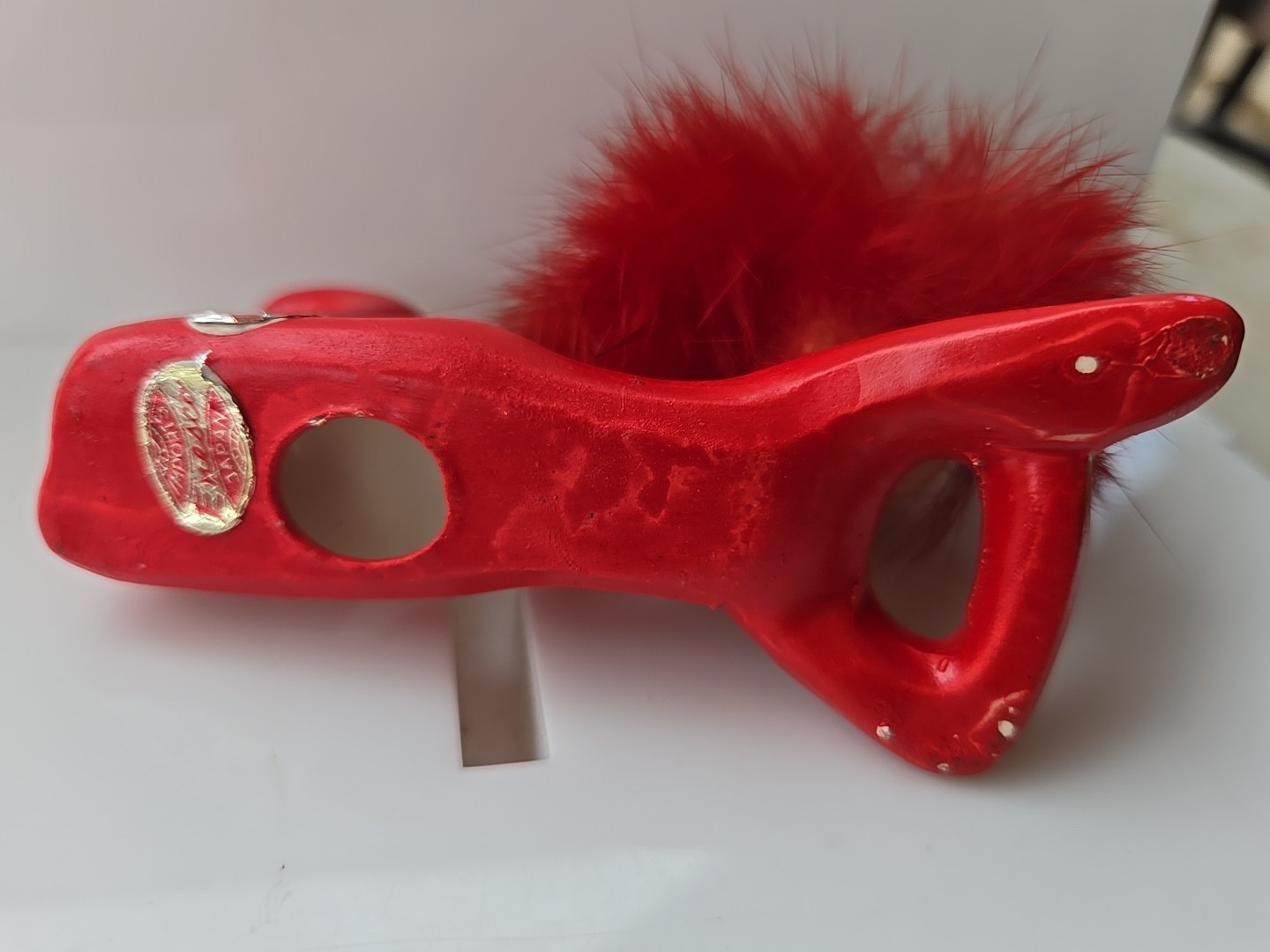 Little Devil Vintage Figurine Red Fur Napco Lefton Kitsch 1950s Japan Rita