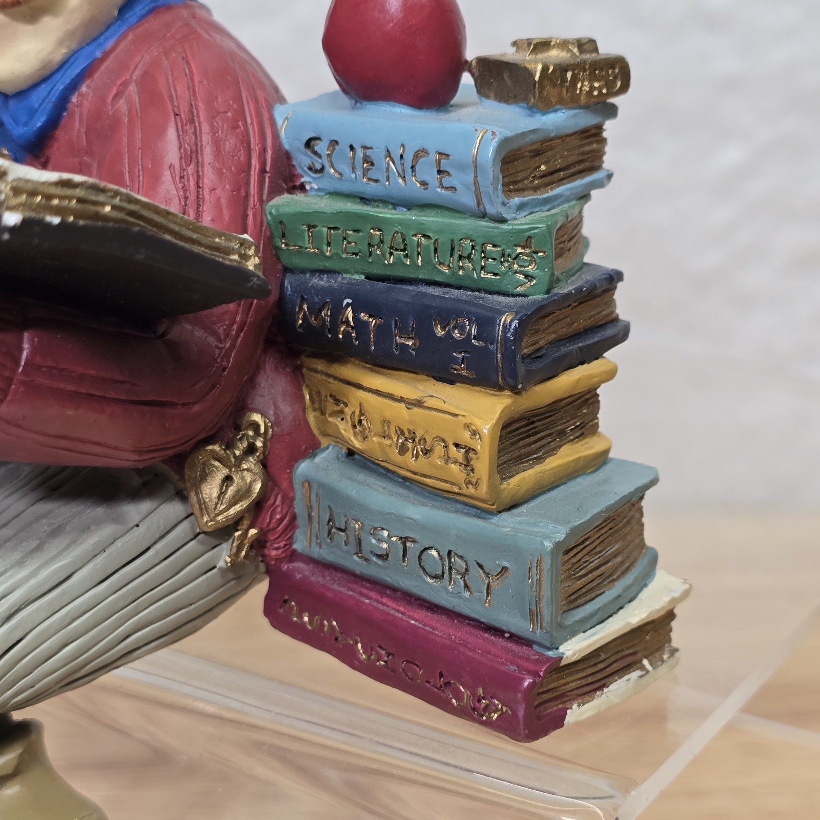 Vintage Shenandoah Designs A Keeper Teacher Figurine with Globe and Books