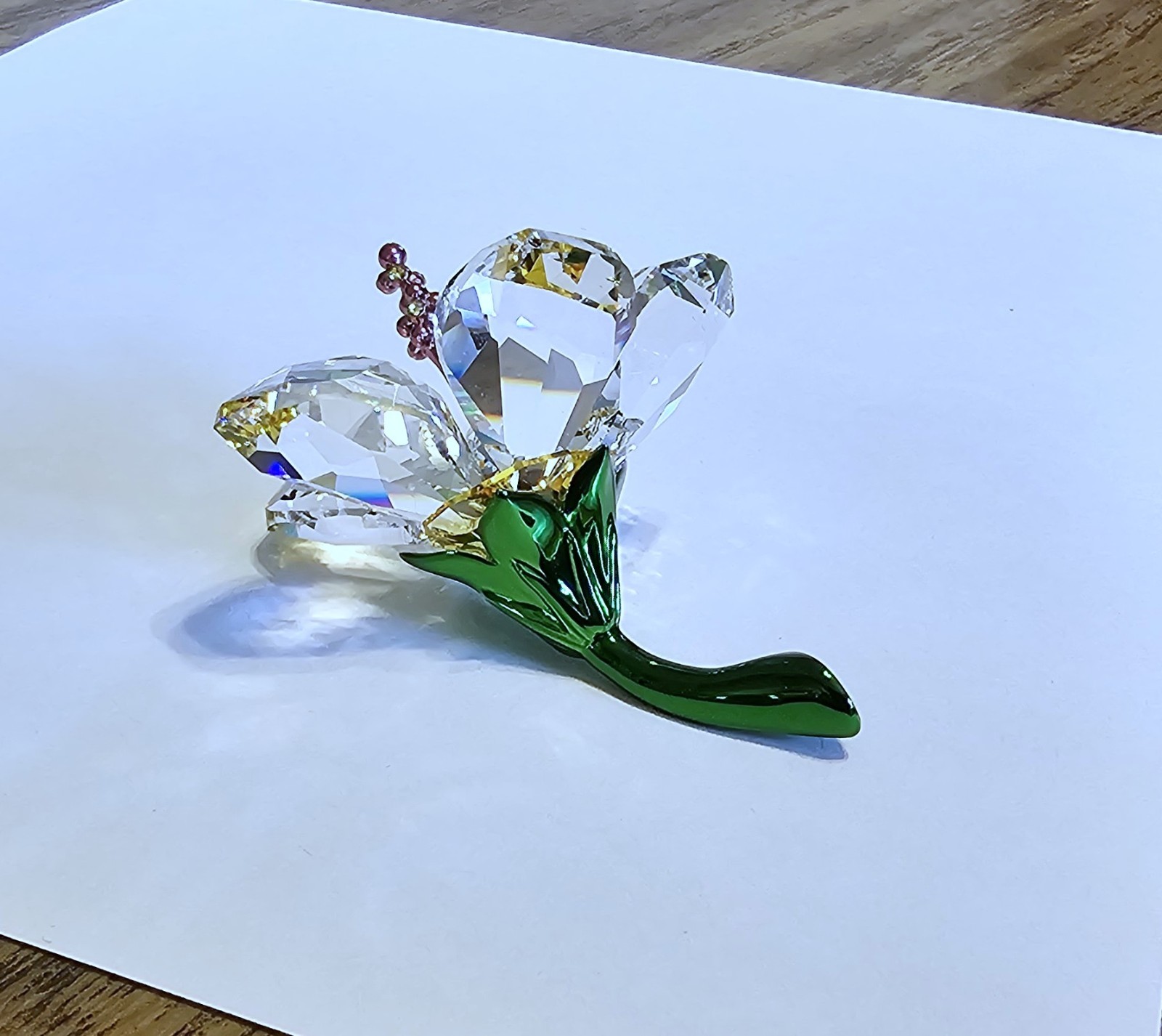 🌺 Swarovski Crystal 2025 “Florere Collection”, Hibiscus Flower Figurine NIB