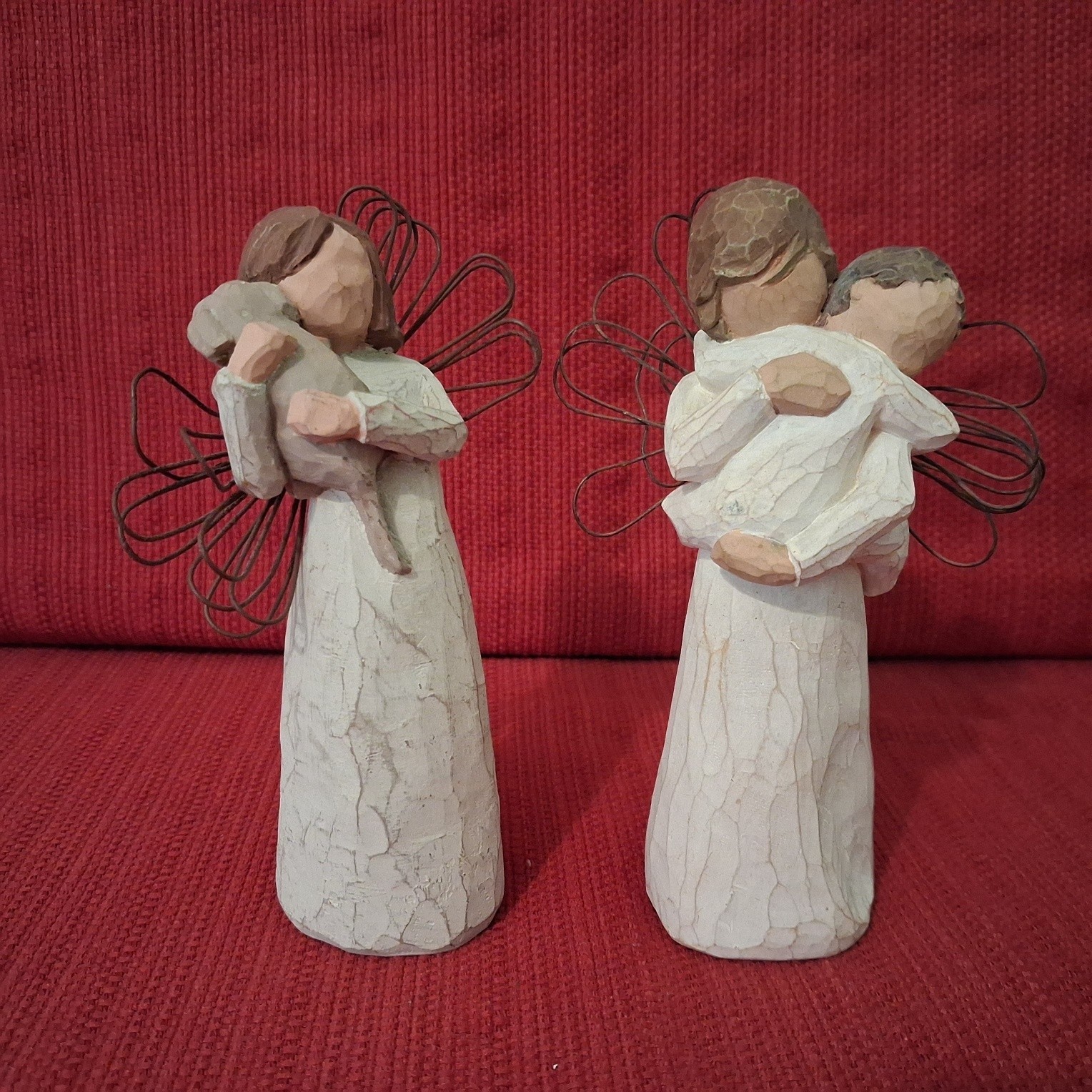 Willow Tree Figurines Angel’s Embrace and Angel Of Friendship