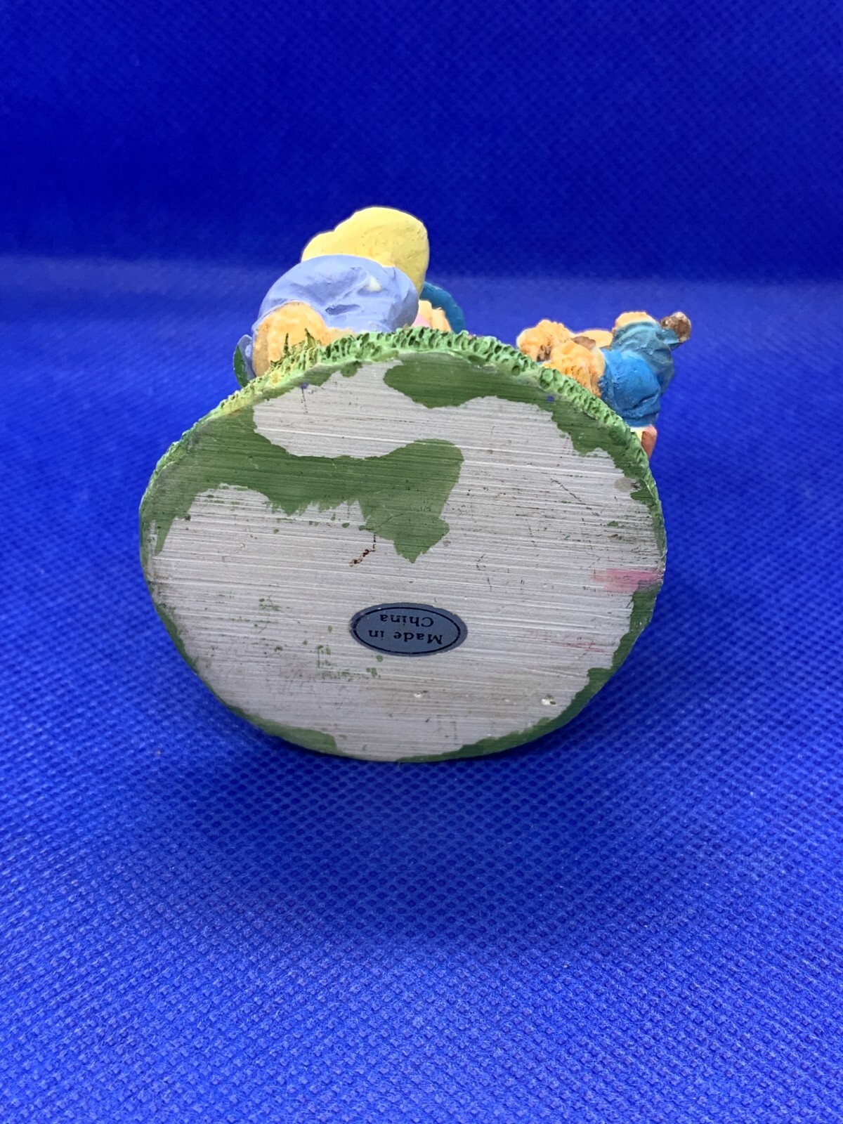 Teddy Bear Family in a Wagon Resin Figure Figurine