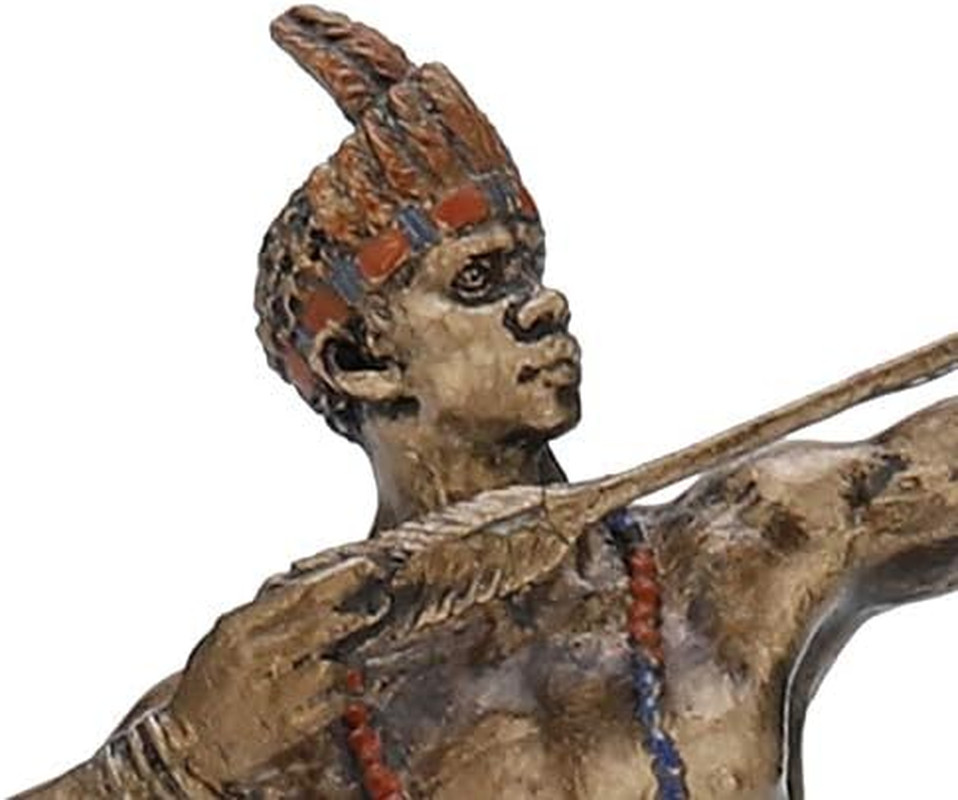 3 7/8 Inch Ochosi Santeria Orisha the Divine Hunter Cast Resin Hand Painted Anti