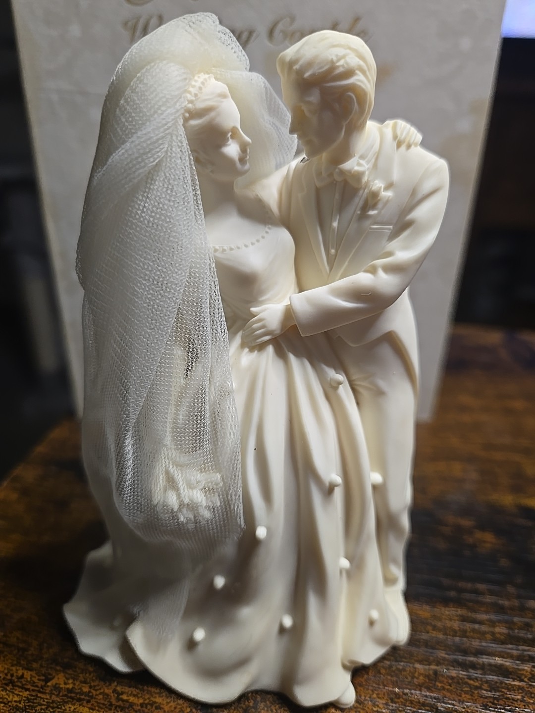 A Roman Inc. Millennium Wedding Series Resin Figurines dated 1997