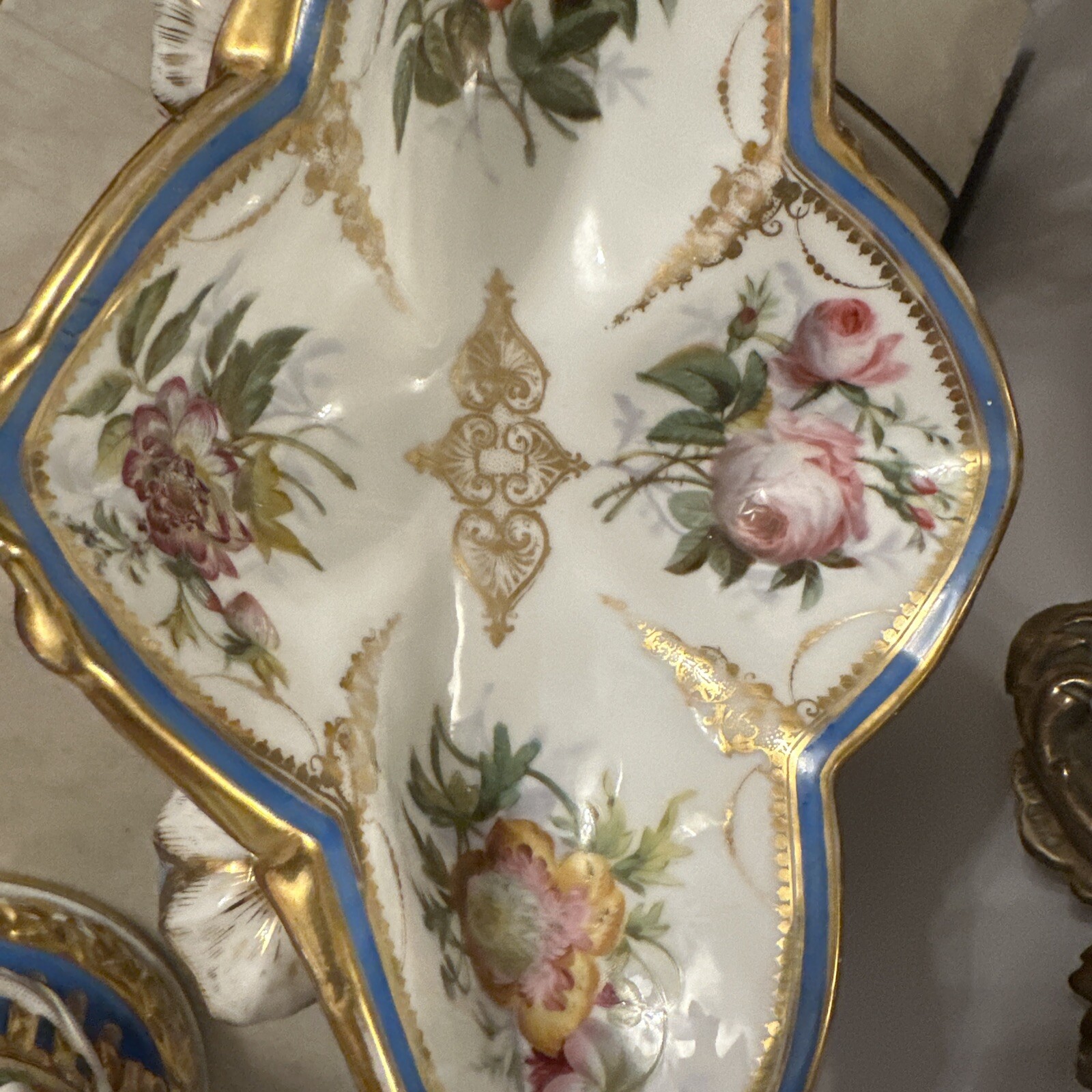 Cherub Porcelain Compotes , 19TH Century -Antique Compotes