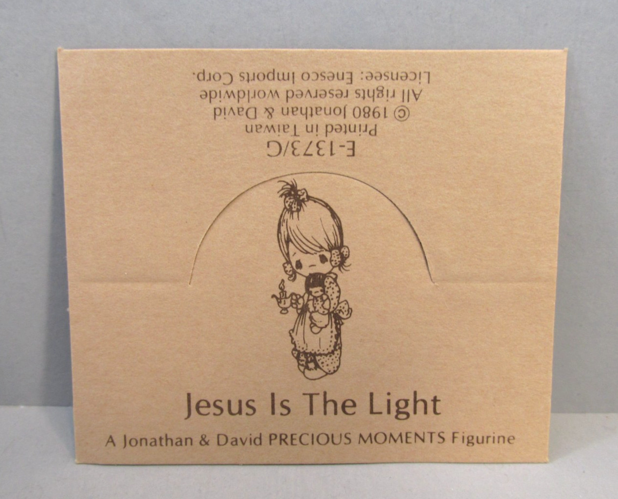 1978 Precious Moments “Jesus is the Light” Girl with Candle Figurine – E-1373/G