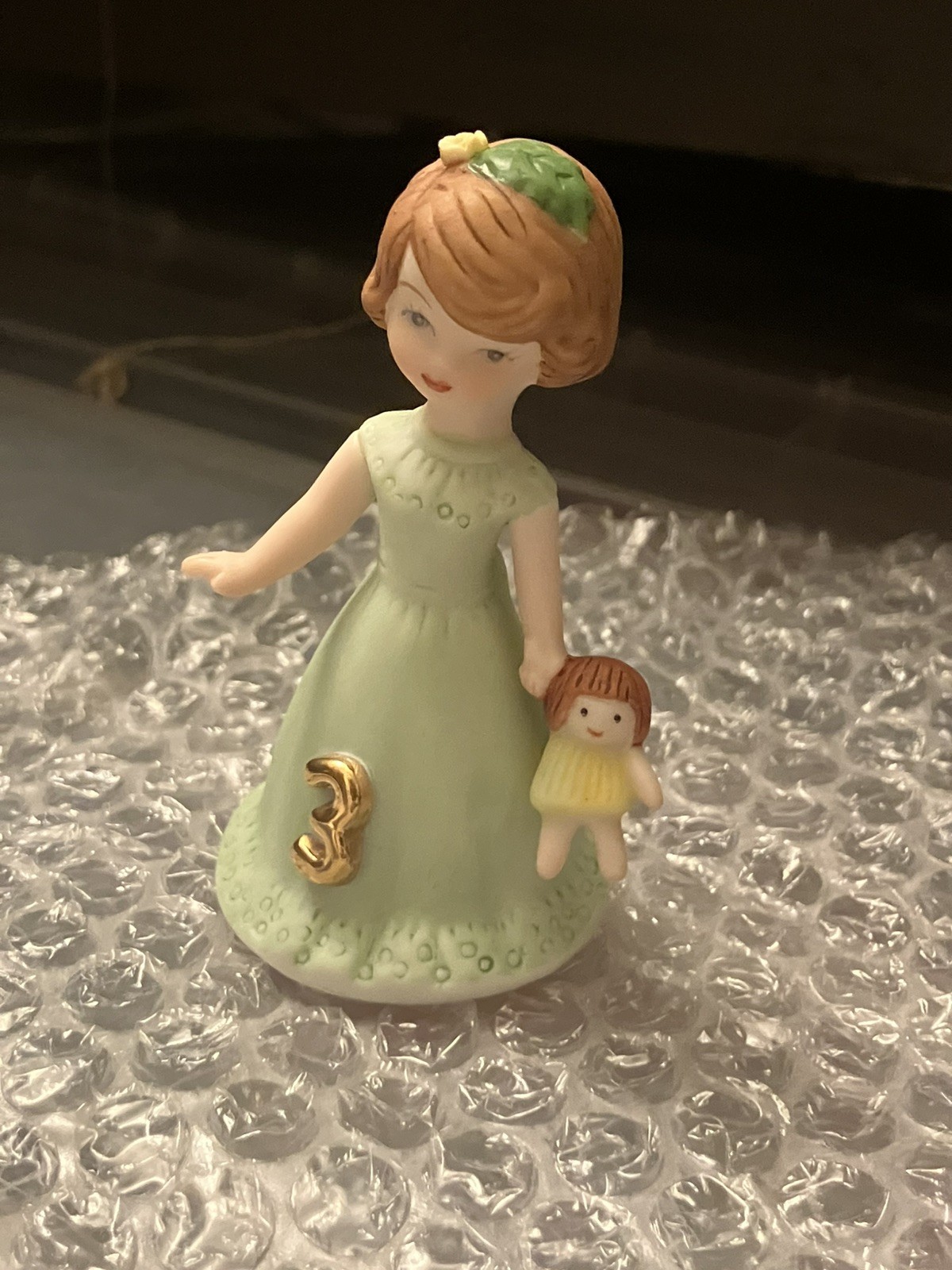 Enesco Growing Up Girls Age 3 Blonde Hair New In Box