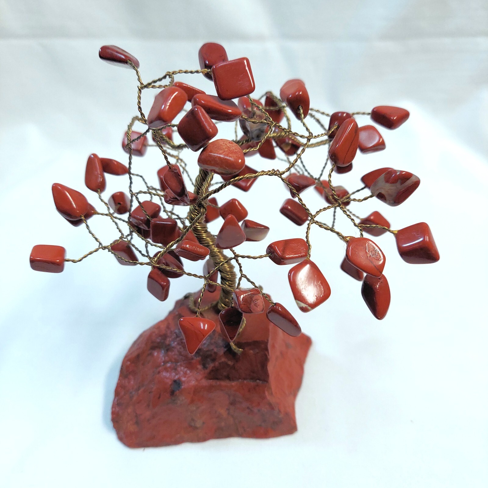 Handmade Red Jasper Healing Crystal Tree of Life 1lb 2oz 6.75×5 in gemstone