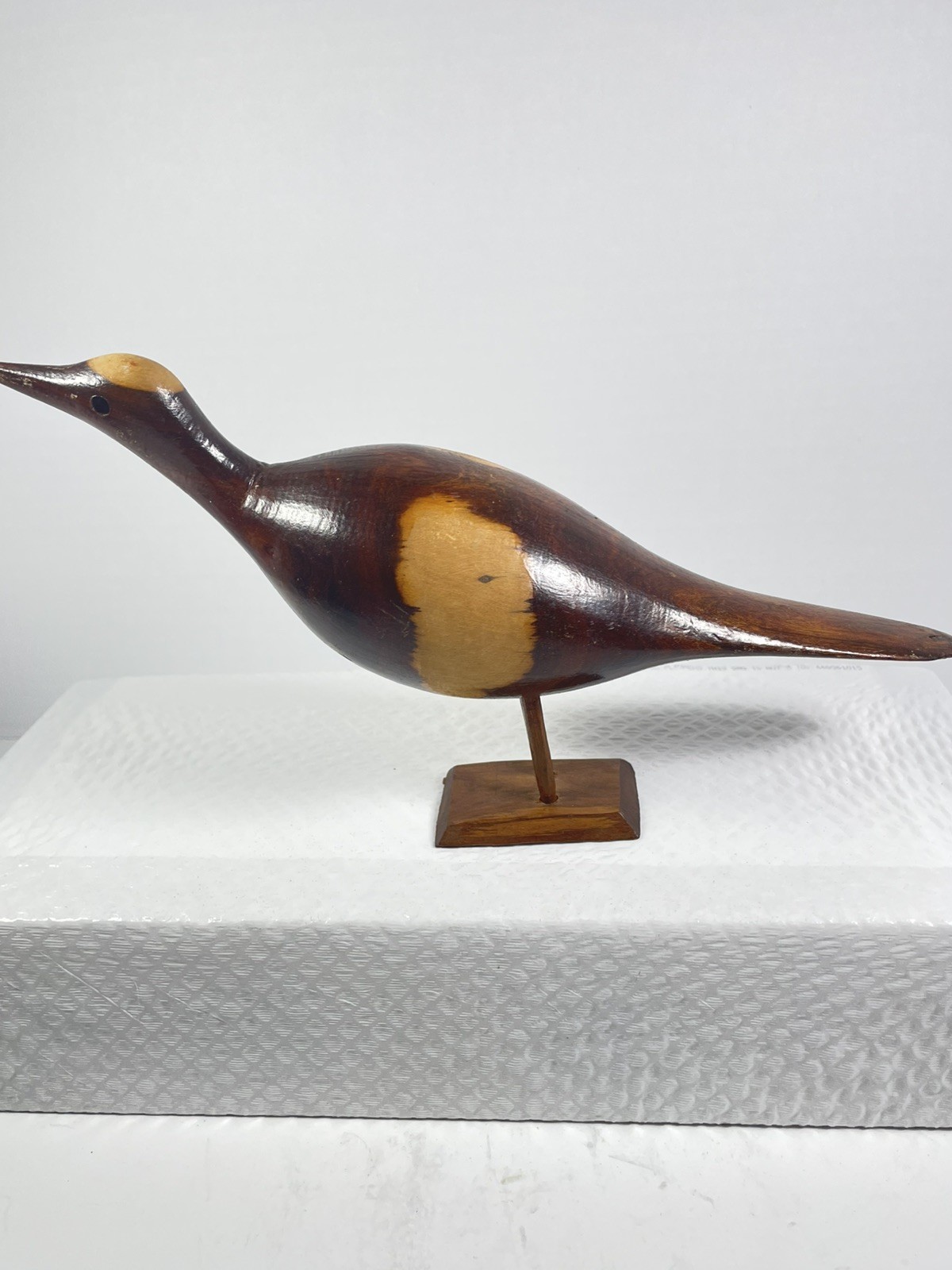 Wooden Bird Figurine 8 Inches LONG 4 IN TALL Collection, Gift, Minimalist