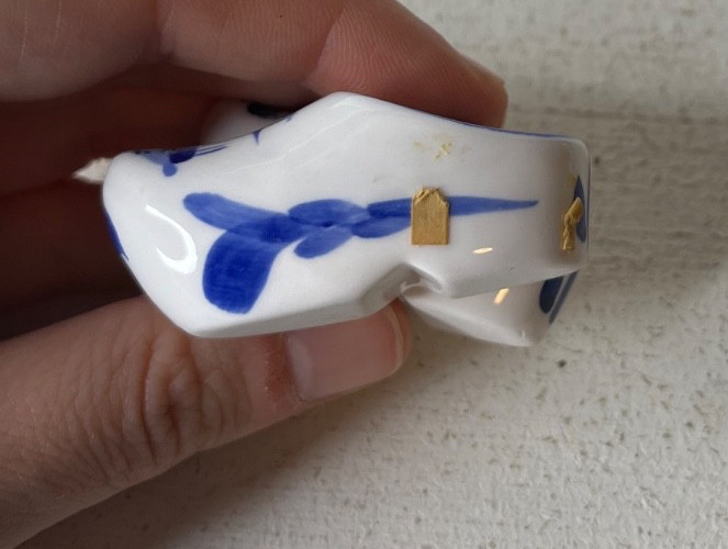 Mini Delft Blue Dutch Clogs Windmill Porcelain Shoes Holland Souvenir Hanging Pa